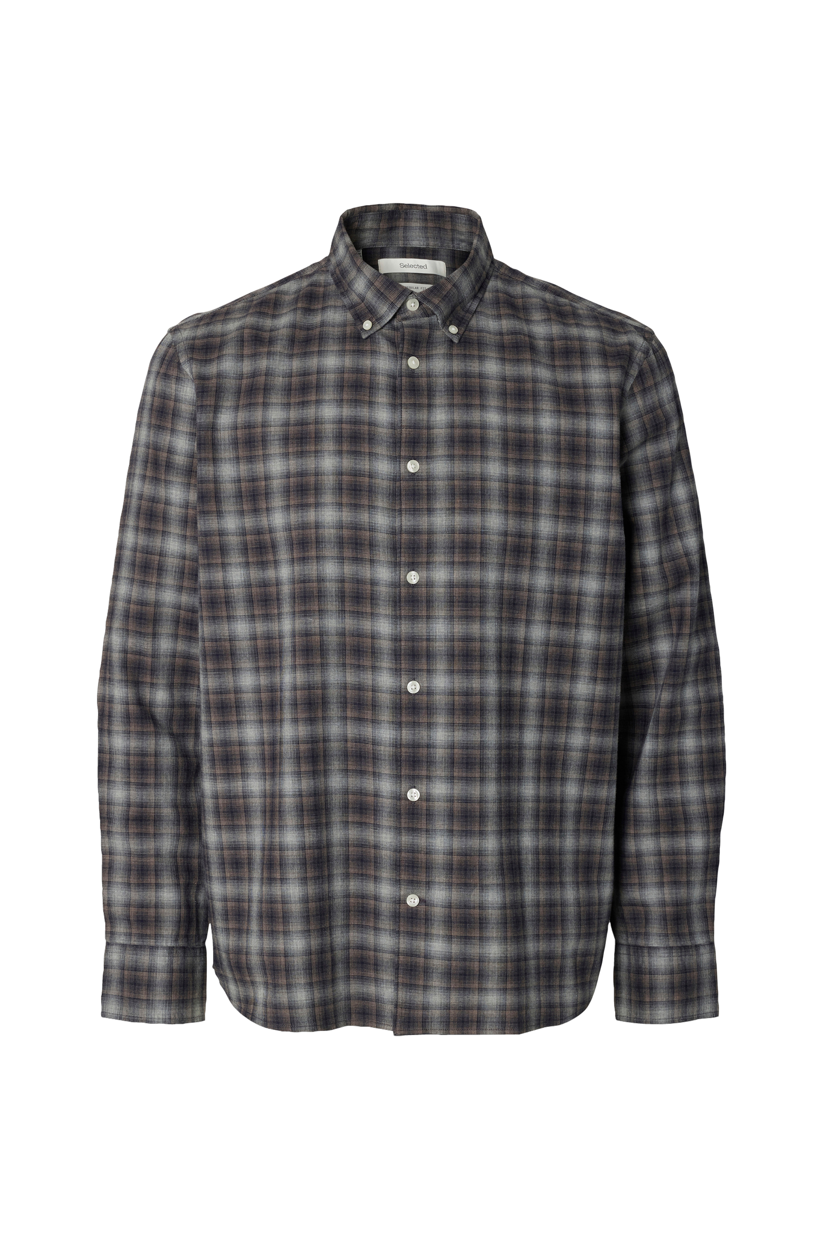 Skjorte Slmregcole Jay Melange Ls Shirt Noo v:1803416