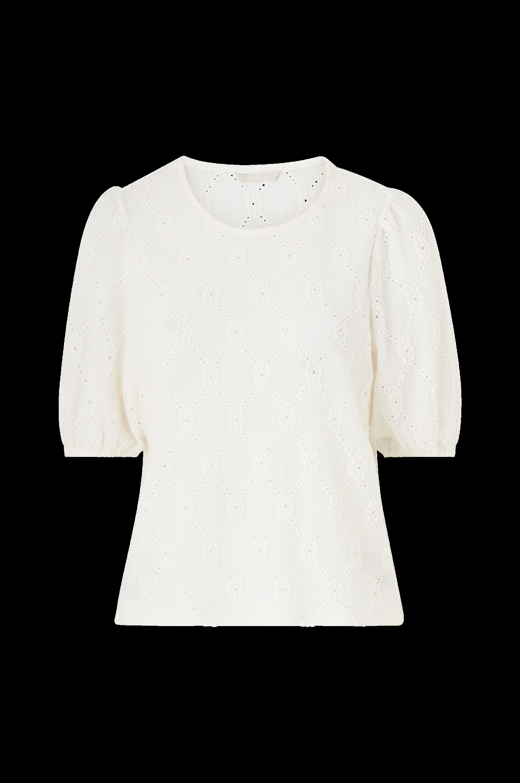 Jerseybluse med blomster v:4389028
