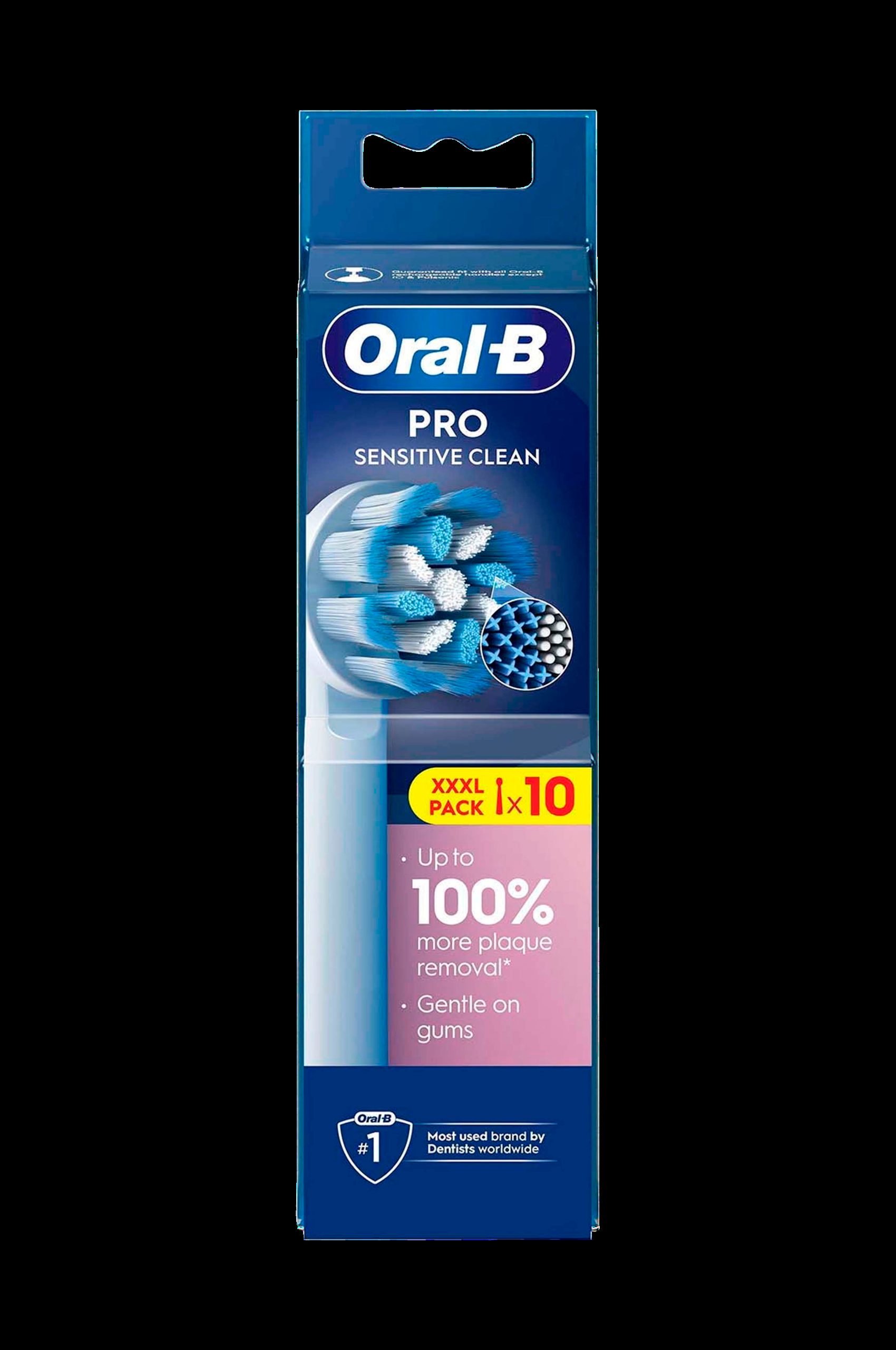 Børstehoder Sensitive Clean & Care 10 v:8066909