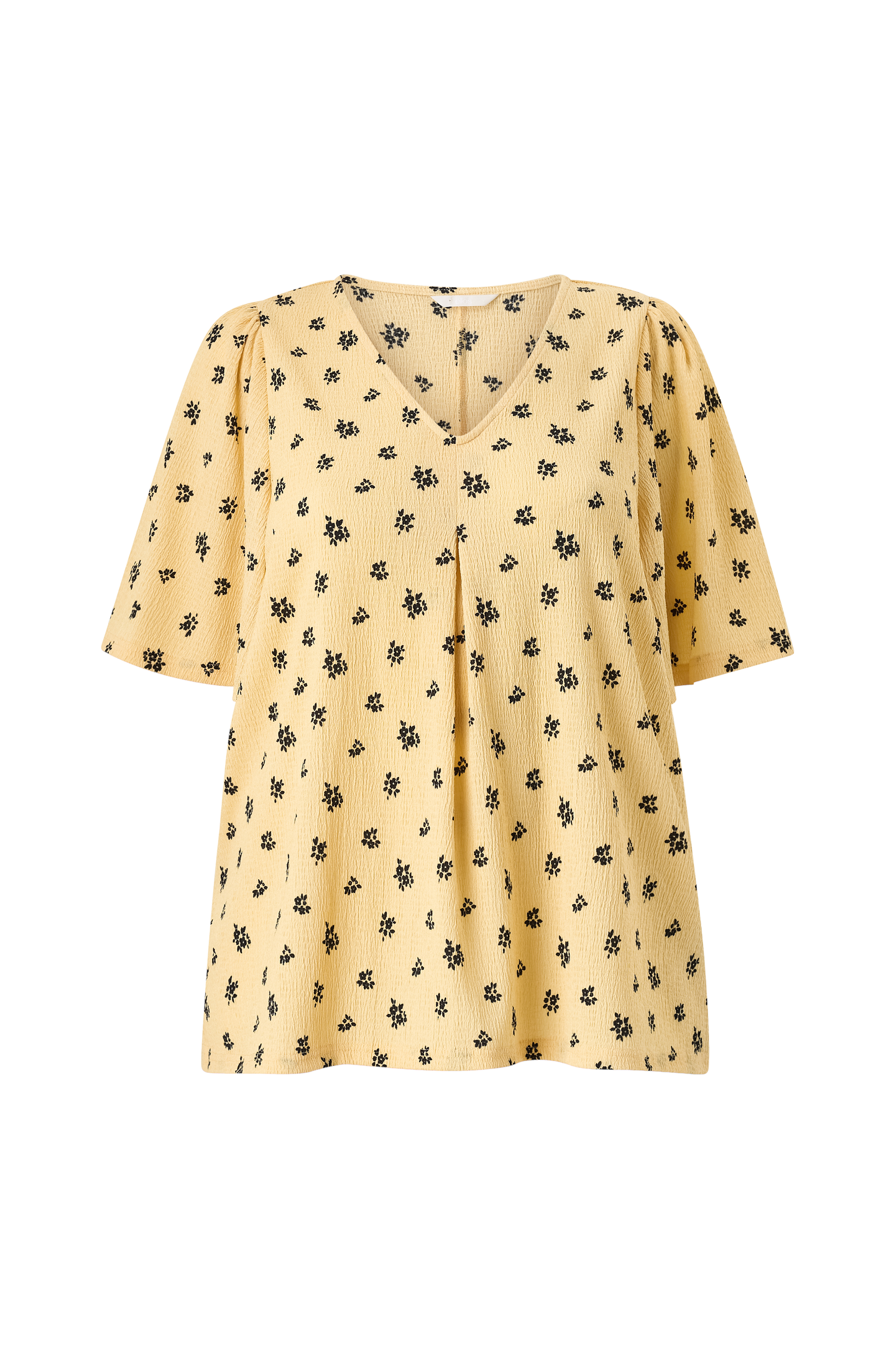 Topp med draperte volangermer v:1870048