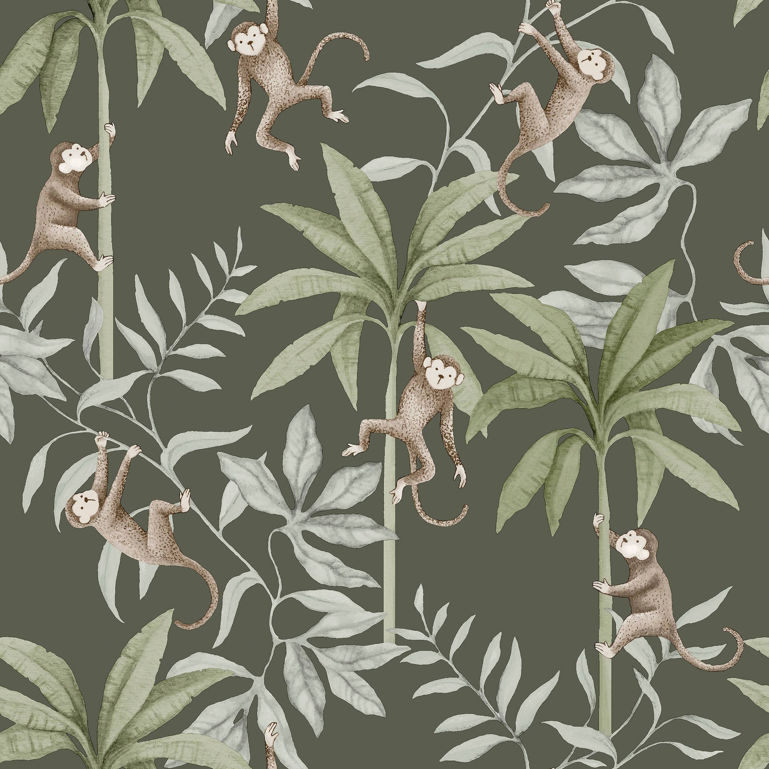 Tapet Jungle Friends, Boråstapeter x Newbie v:5965169