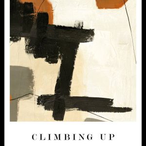 Bilde Climbing up, Svart rammeme v:7394991