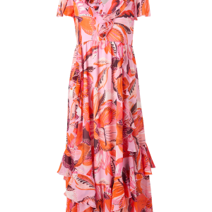 Maxikjole i chiffon v:510495 Maxikjole i chiffon v:510495