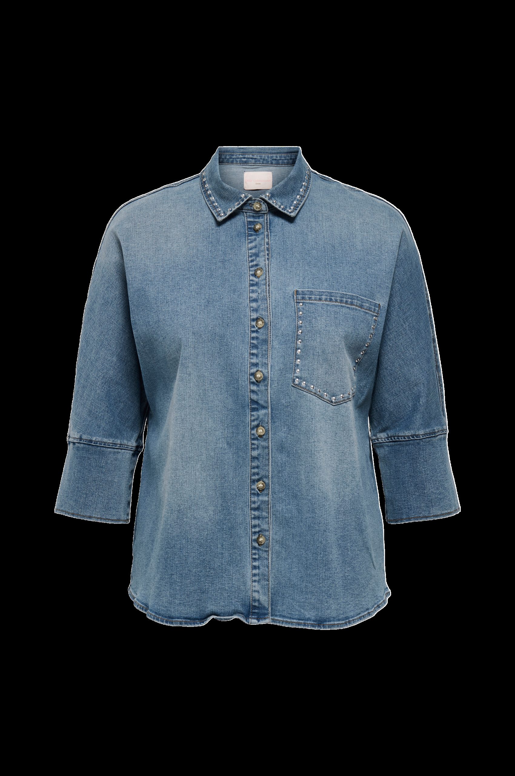 Denimskjorte carGrace 3/4 Stud Dnm Shirt Gua v:2209046