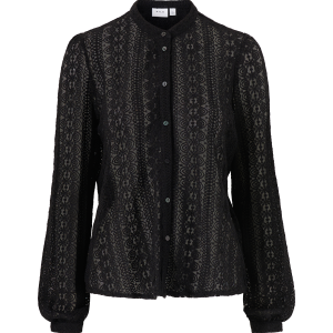 Blondebluse viChikka Lace L/S Shirt v:1100908 Blondebluse viChikka Lace L/S Shirt v:1100908