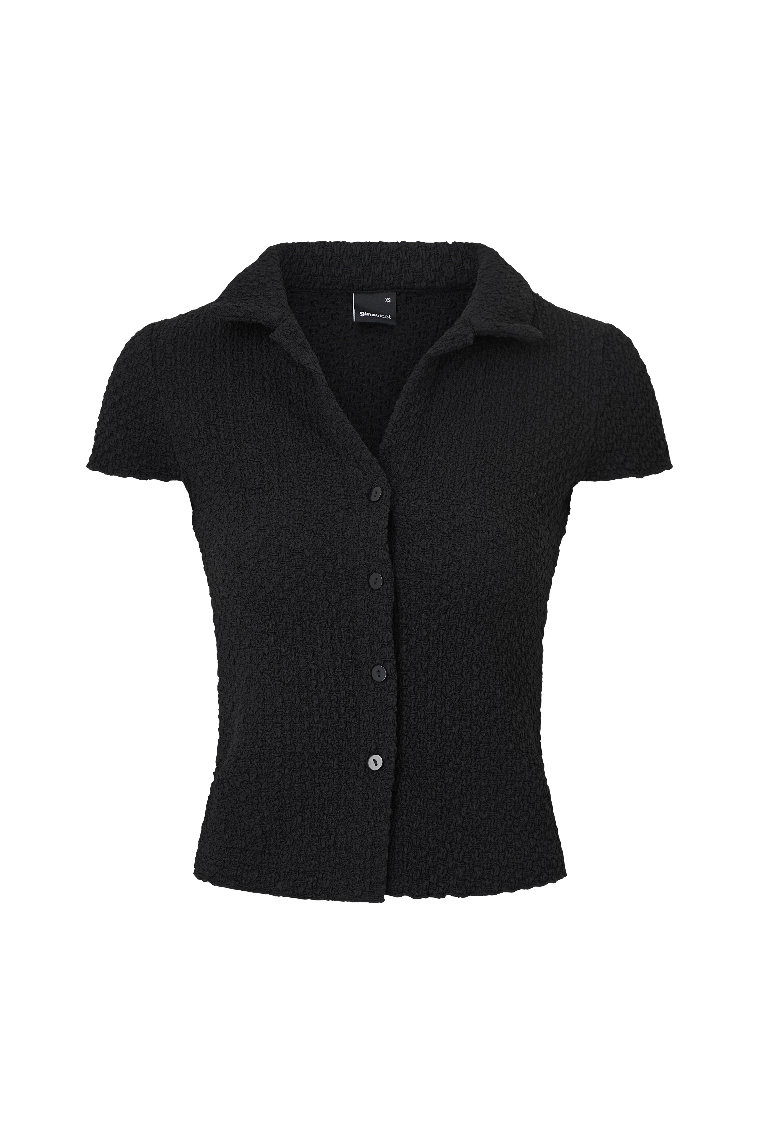 Topp Short Sleeve Buttoned Top v:5529466