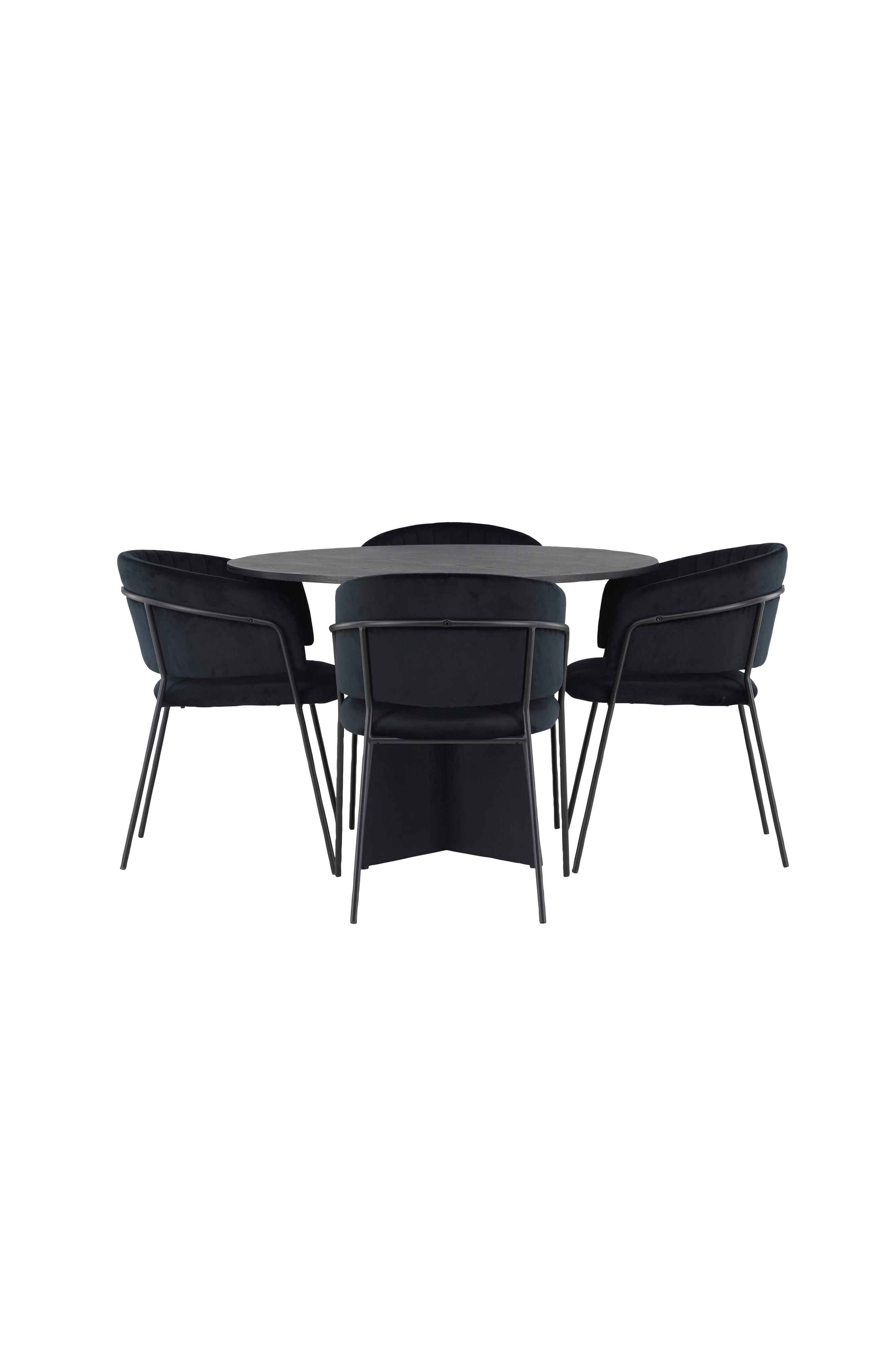 Spisegruppe Bootcut med 4 stk stoler Selma v:9629845