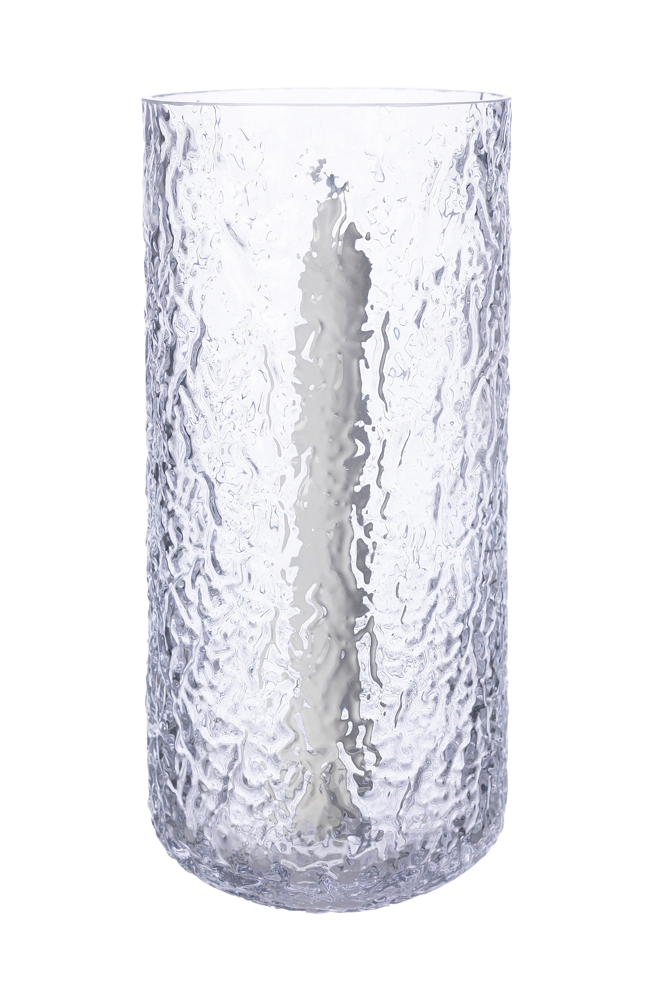 Lykt, høyde 25 cm, mønstret glass v:6569499