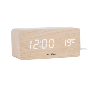 Alarmklokke Block W. Phone Charger LED v:5075721 Alarmklokke Block W. Phone Charger LED v:5075721