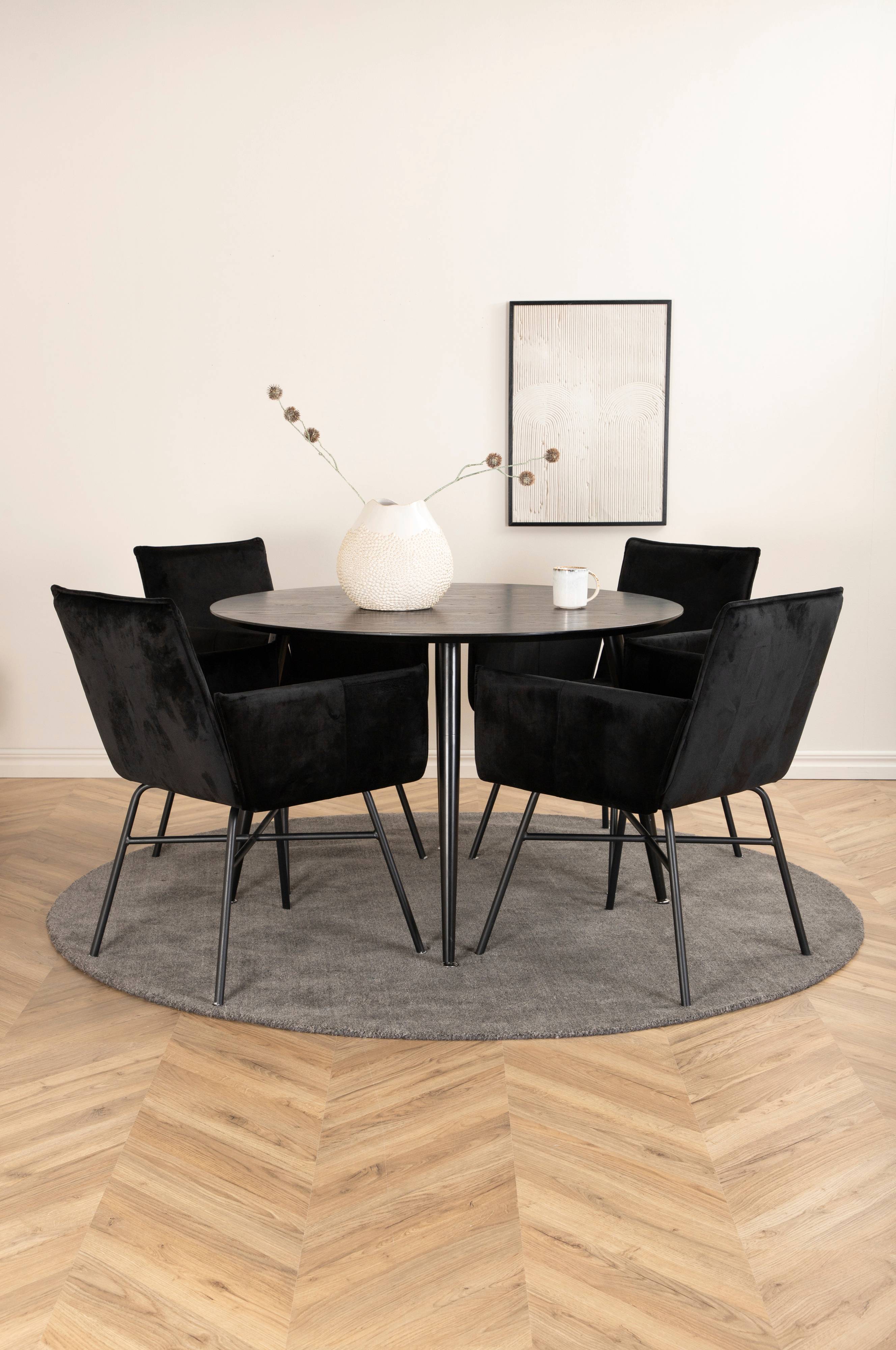 Spisegruppe Dipp med 4 Petra spisestoler v:3181139