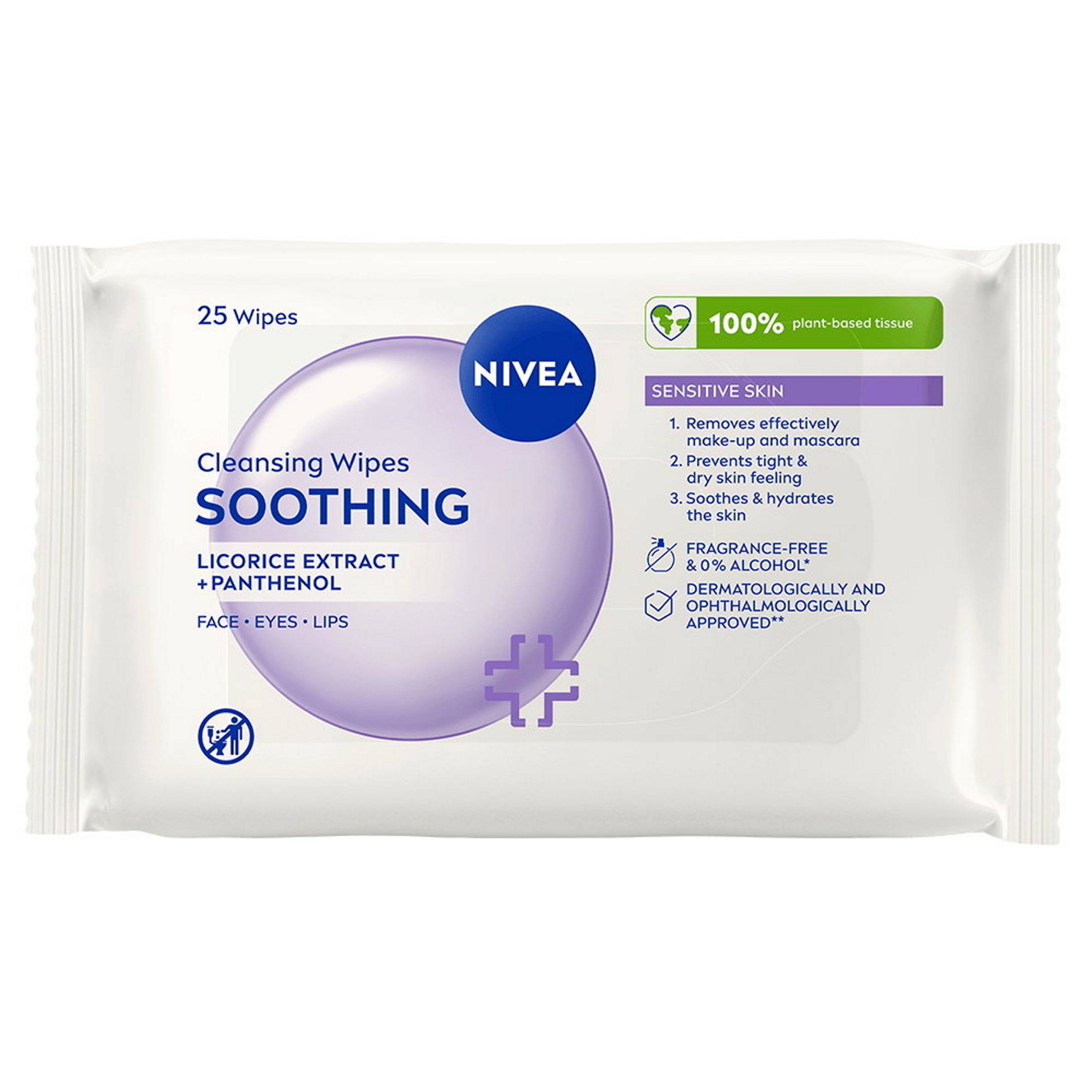 Ansiktsservietter Sensitive Cleansing Wipes 25 stk v:955503 Ansiktsservietter Sensitive Cleansing Wipes 25 stk v:955503