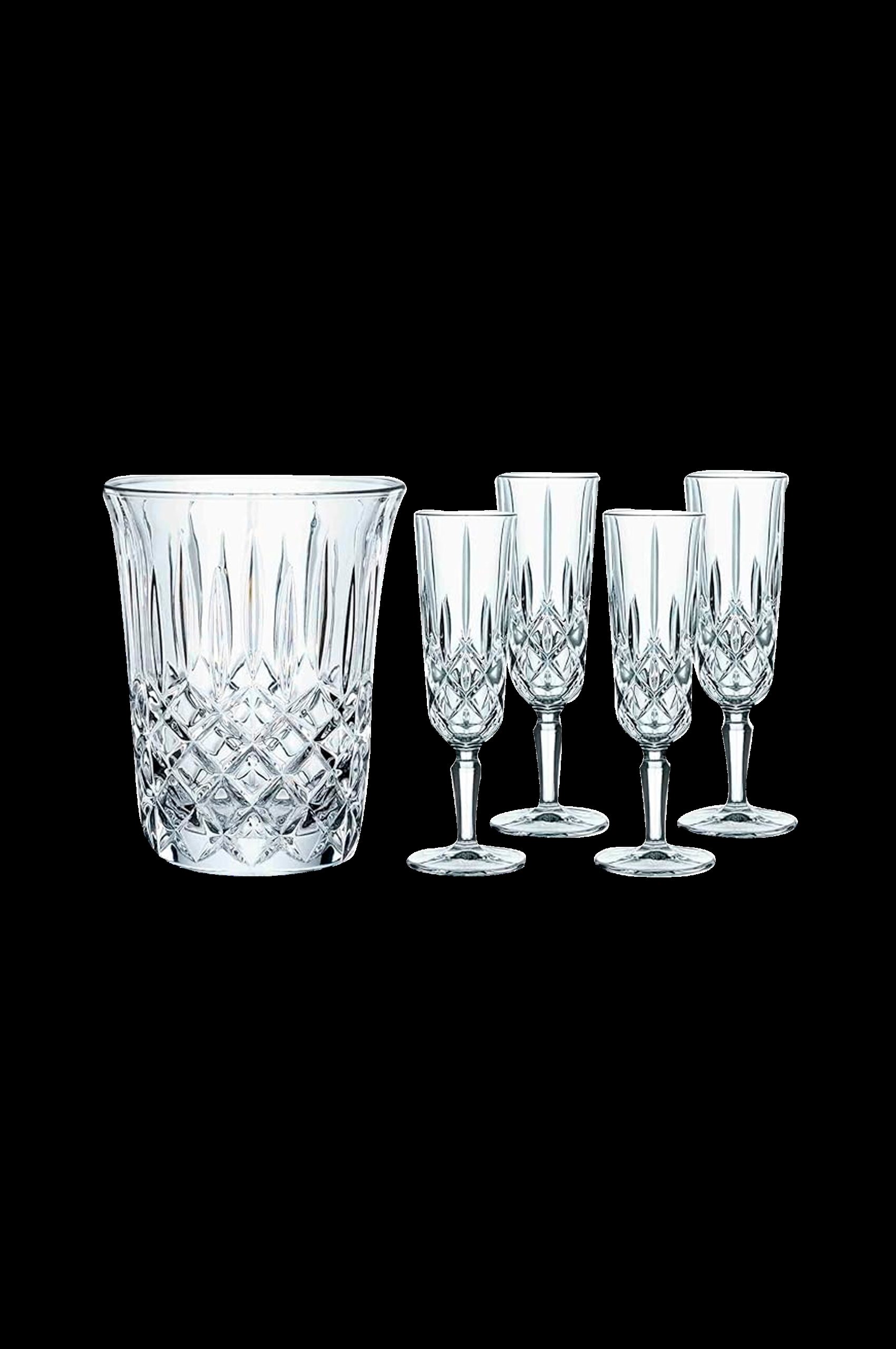 Champagneglass og champagnekjøler Noblesse, sett i 5 deler v:7119772