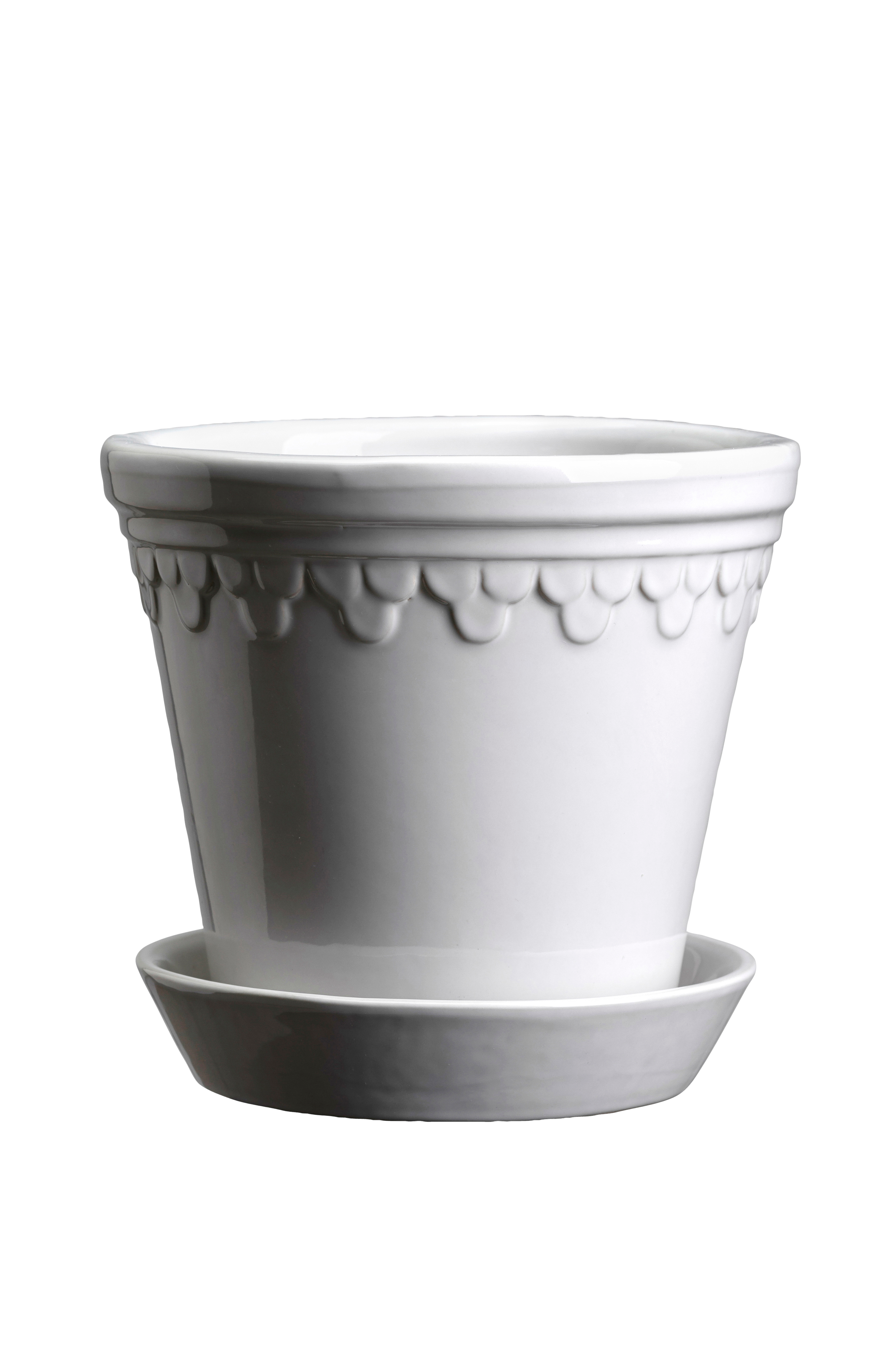 Potte med fat enhavner GLAZED, diameter 14 cm v:551665