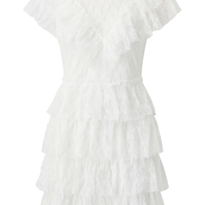 Blondekjole Lace Frill Short Dress v:3215647 Blondekjole Lace Frill Short Dress v:3215647