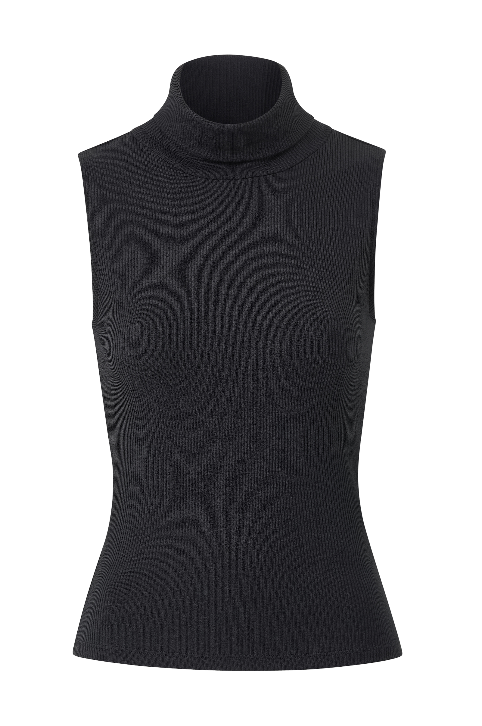 Ermeløs pologenser Rib polo top v:4497649