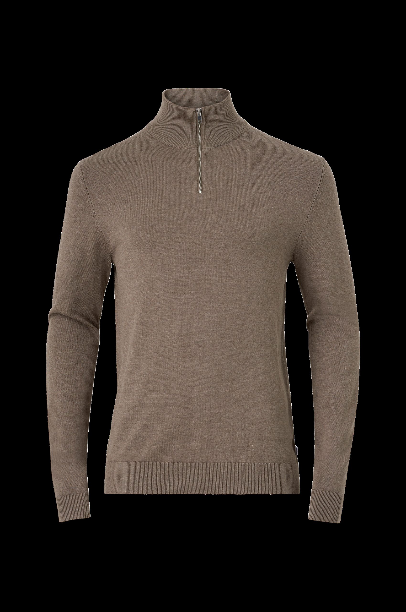 Genser Half Zip Melange Knit v:5296166