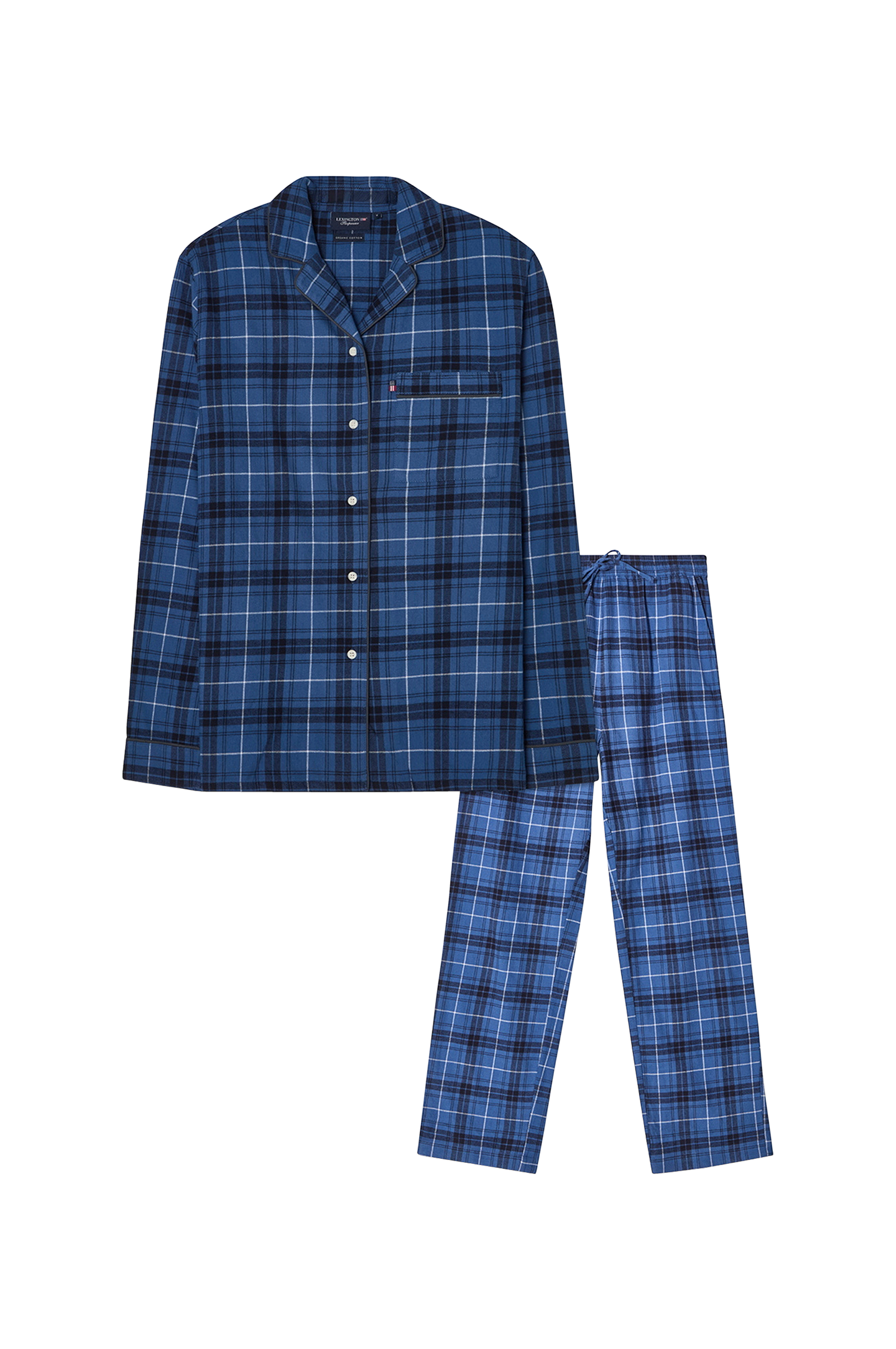 Pyjamasett i økologisk bomullsflanell v:4452726