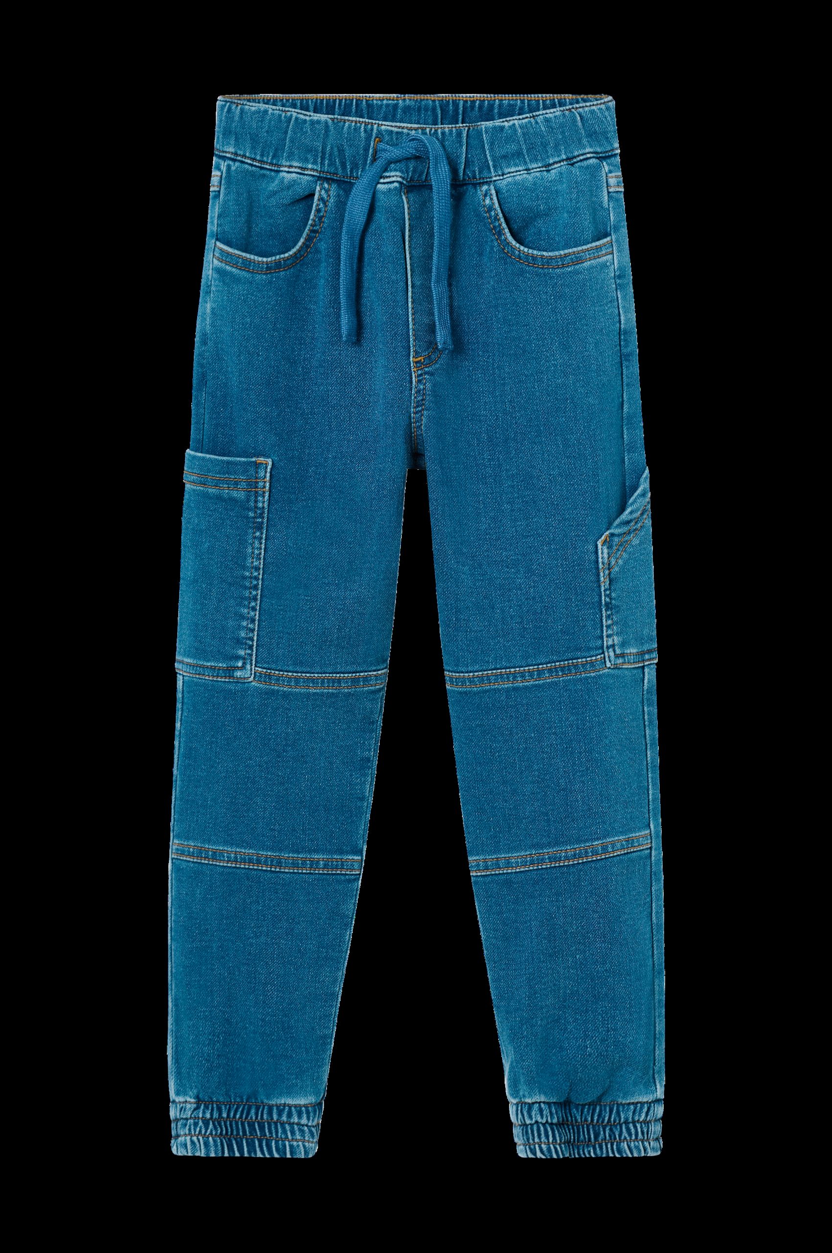 Denimjoggers med snøring v:2588468
