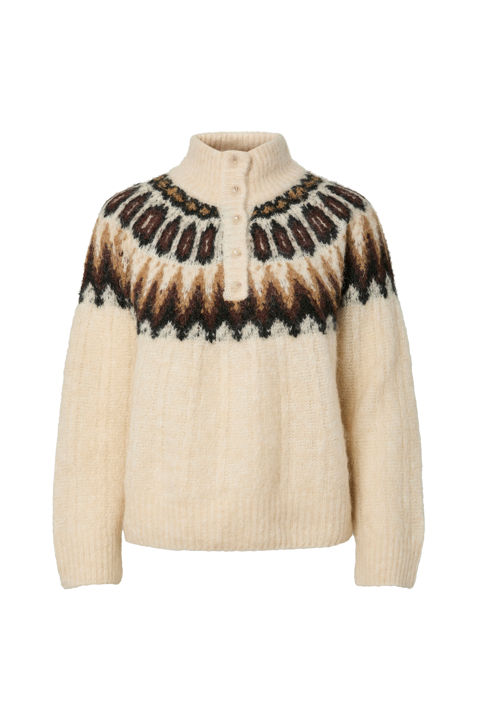 Genser Yasdomina Ls Wool Blend Knit Pullov v:9870501
