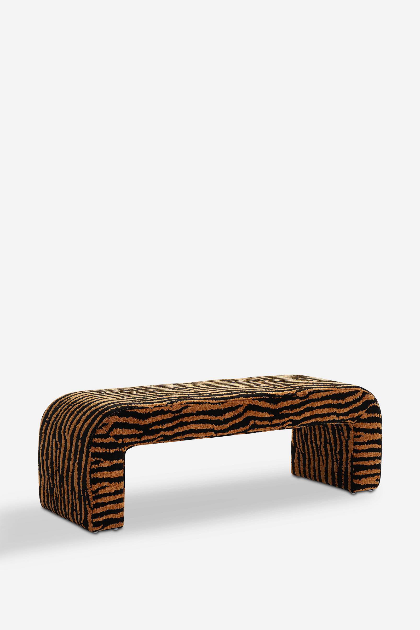 Odette benk zebra 120 cm v:8328364
