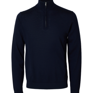 Genser slhTray LS Knit Merino Half Zip v:7877587 Genser slhTray LS Knit Merino Half Zip v:7877587