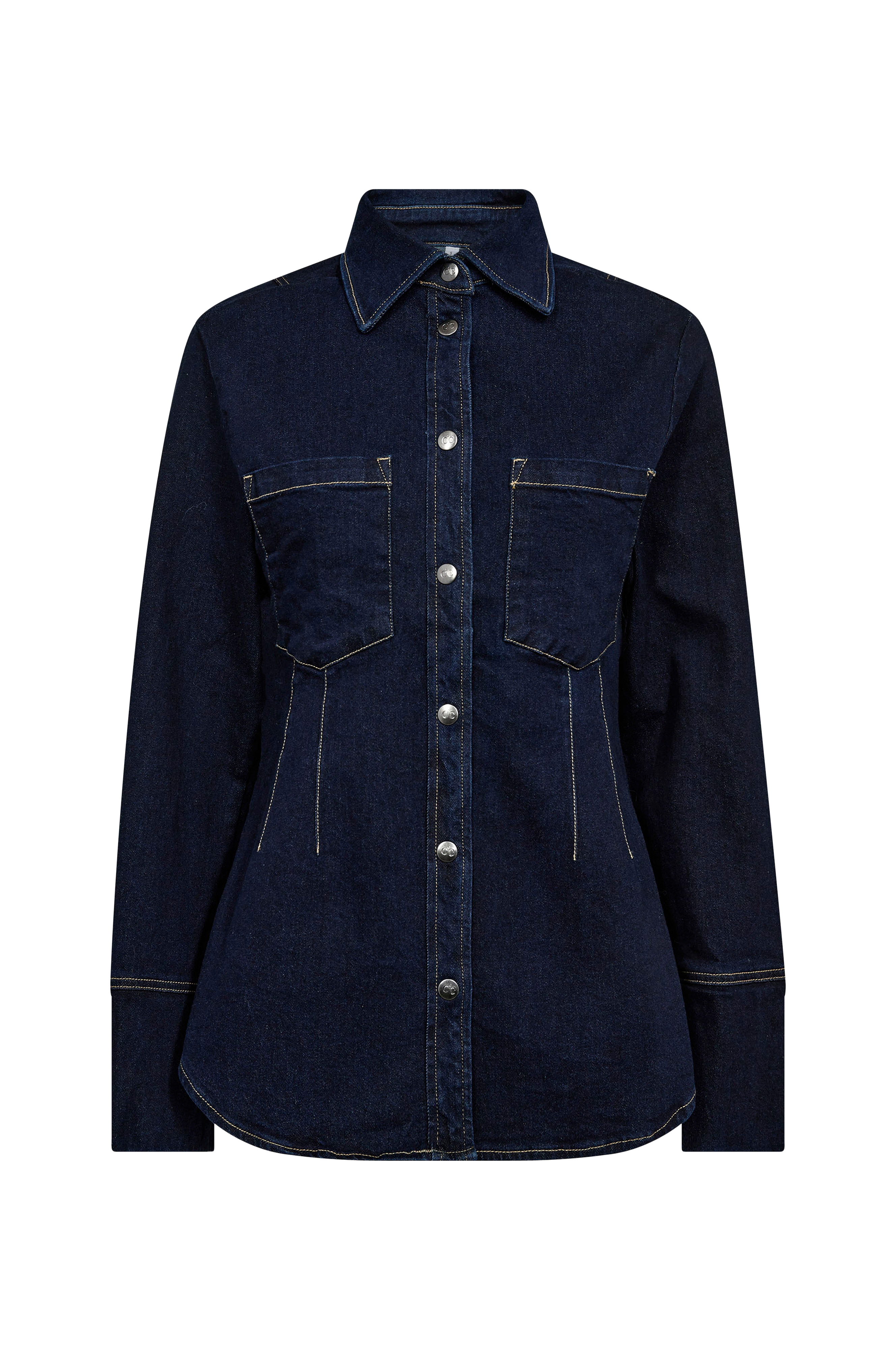 Skjorte TheoCC Fitted Denim Shirt v:3515625