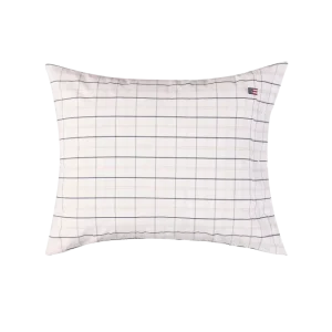 Hvit/beige/marine rutete bomullspoplinputetrekk v:4130391 Hvit/beige/marine rutete bomullspoplinputetrekk v:4130391