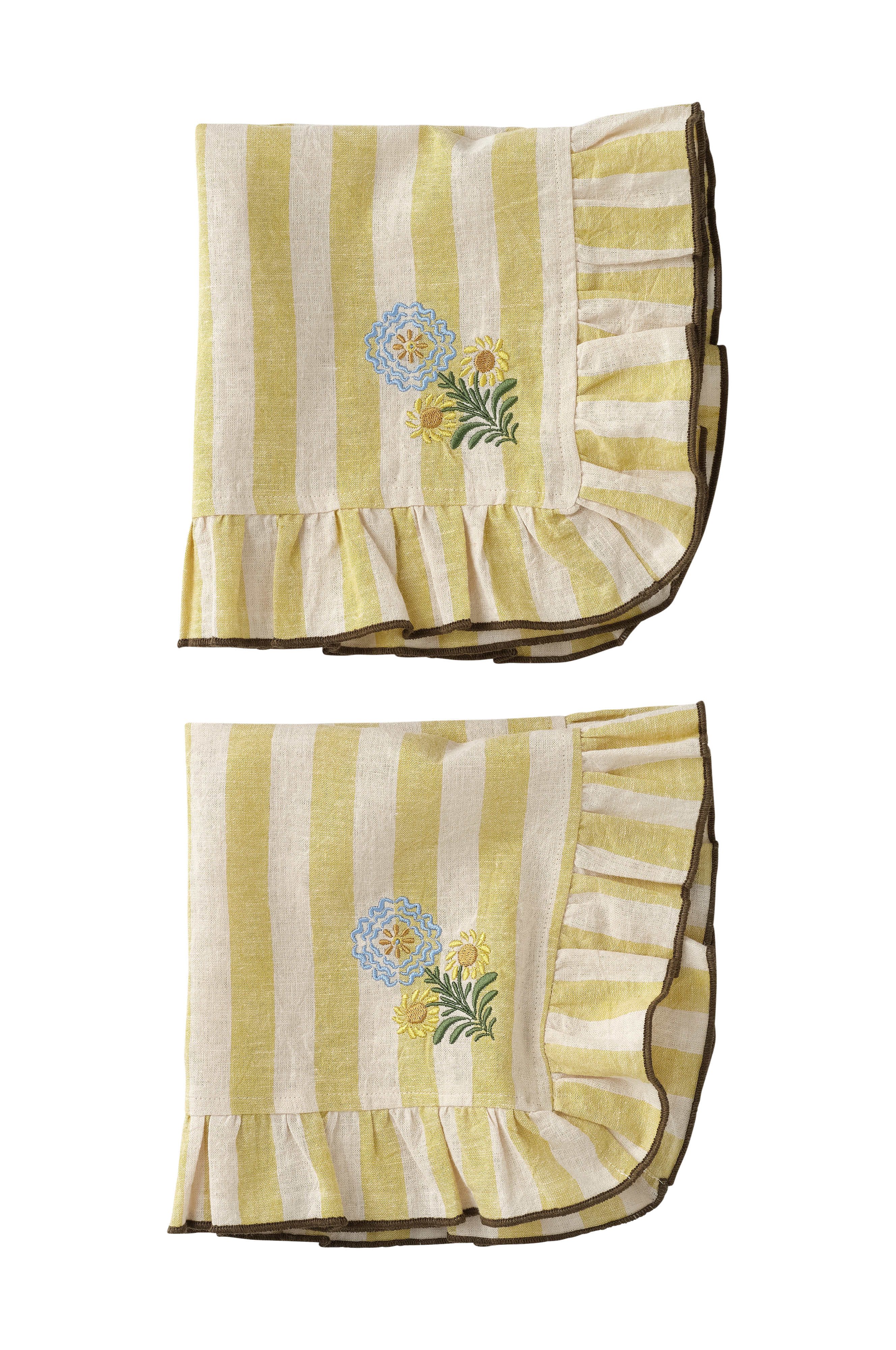 Servietter Elly Classic Stripe i resirkulert halvlinne 2 v:1166724