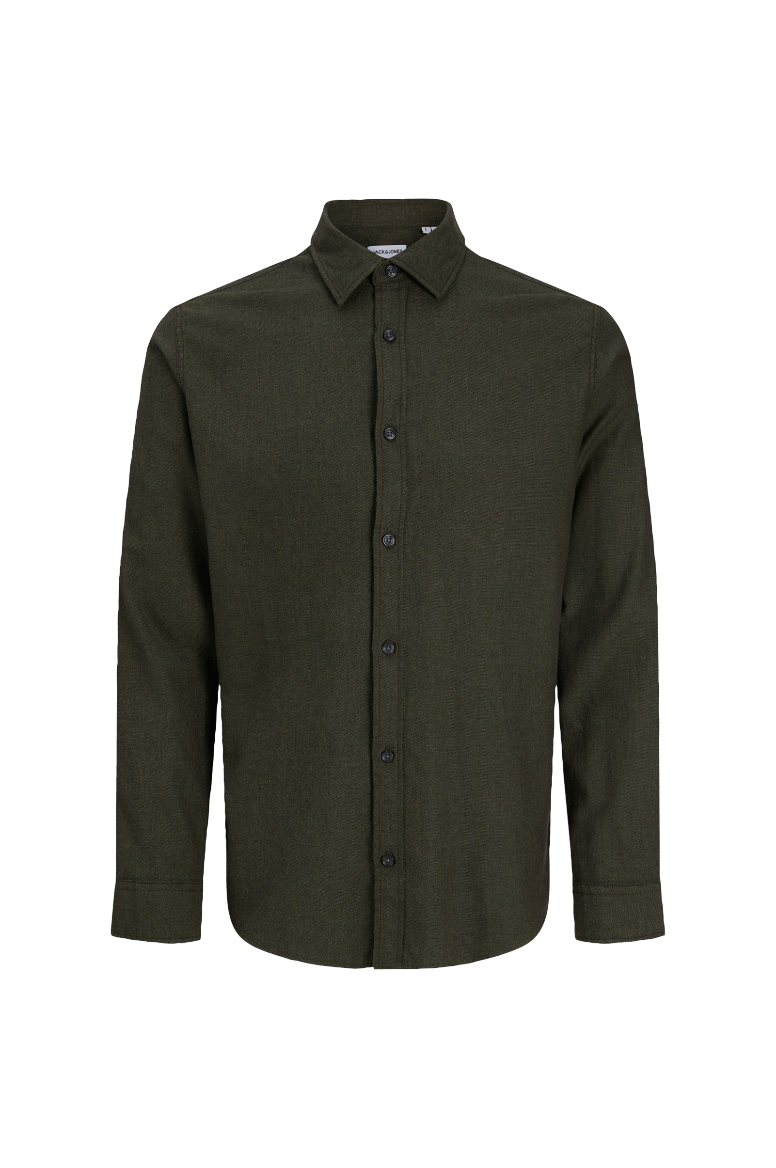 Skjorte Jjefield Melange Shirt Ls Sn Pls v:1848859