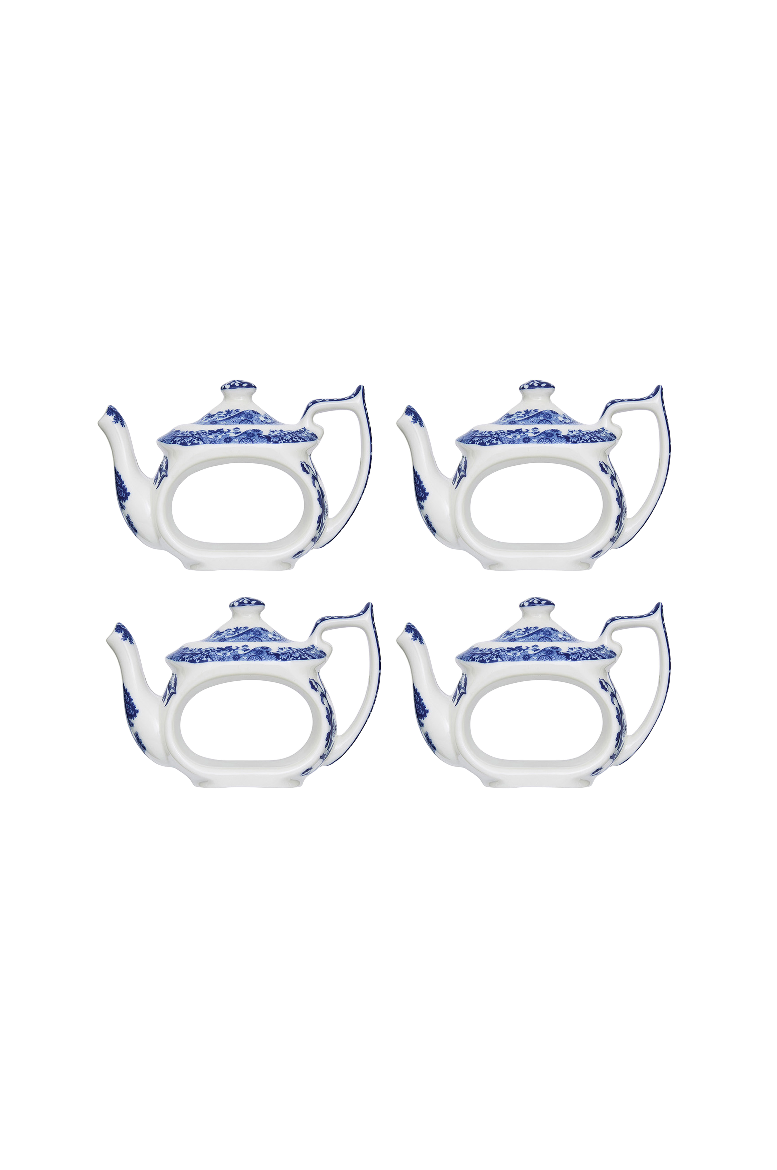 Serviettringer Tekanne Blue Italian 6 cm, 4 v:9538975