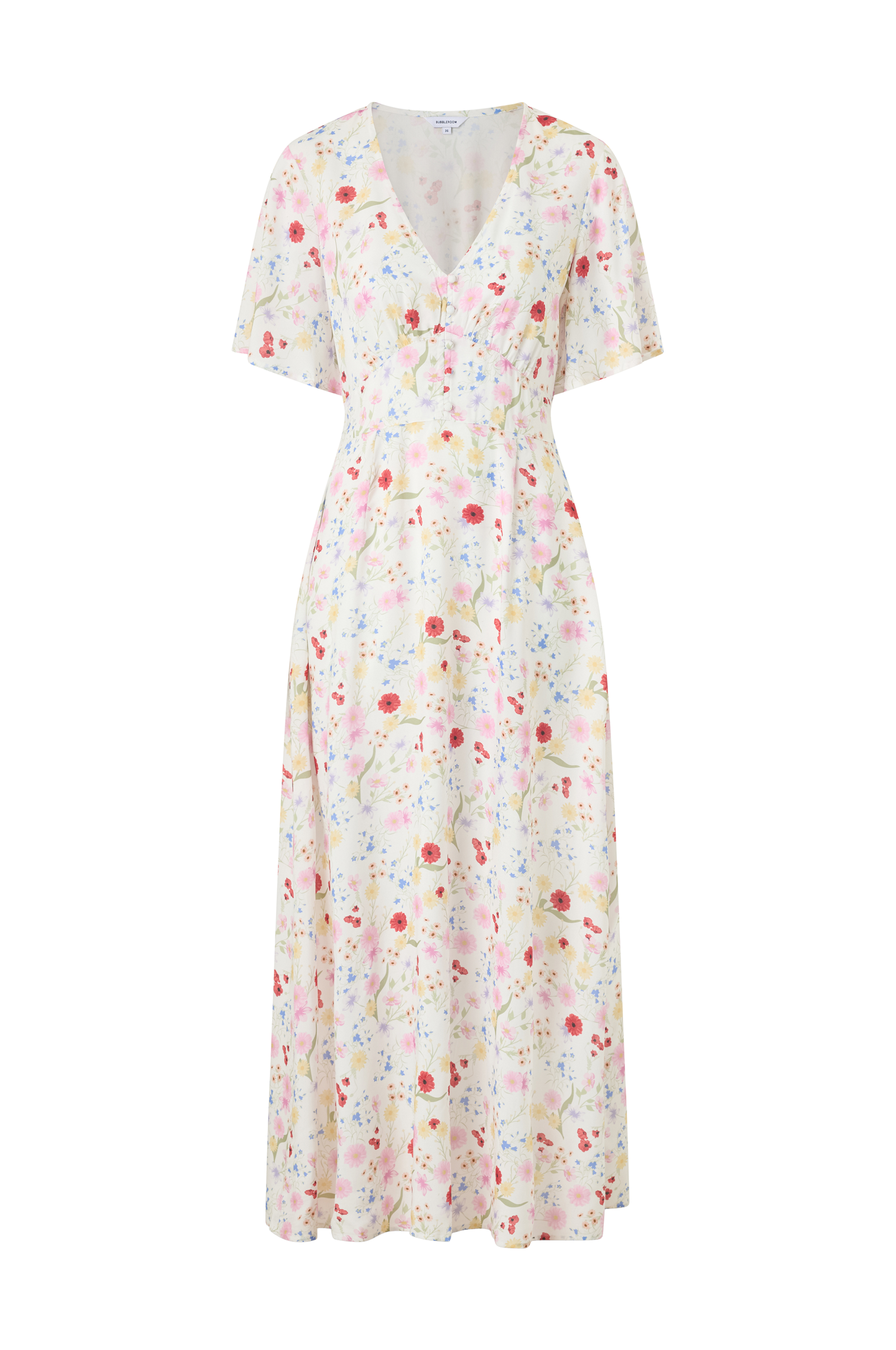Maxikjole Butterfly Sleeve Viscose Maxi Dress v:6697626