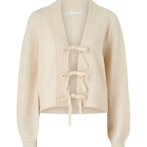 Cardigan med slips v:1375528