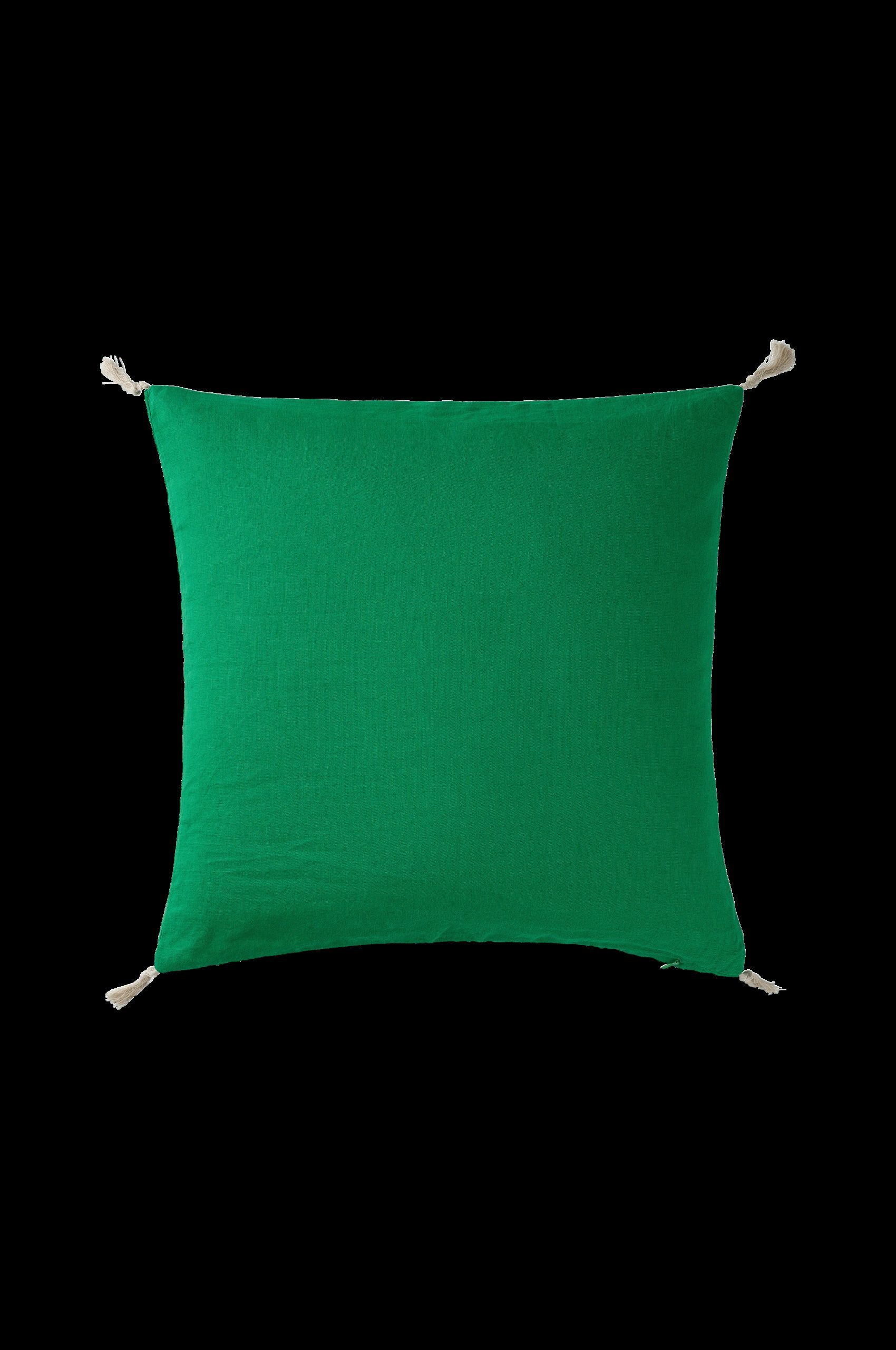 Putetrekk Candice Tassel i vasket lin 50x50 cm v:5949050