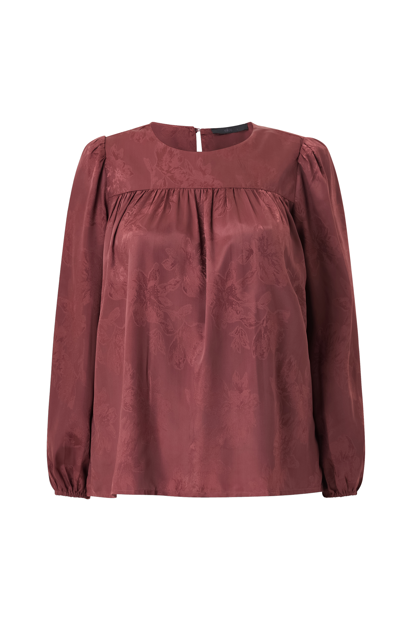 Bluse med ballongermer v:5895325