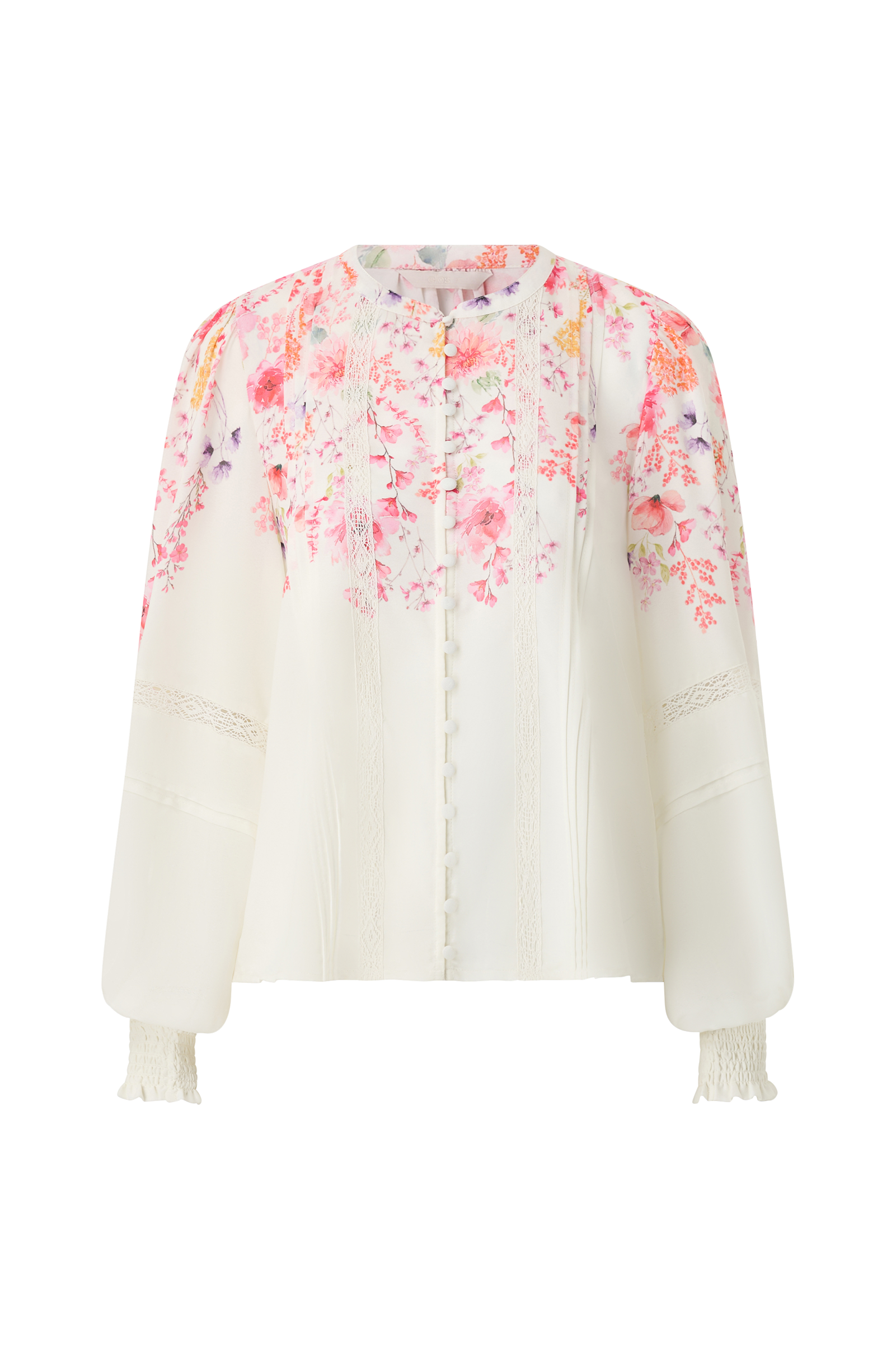 Bluse med blondedetaljer v:5491123