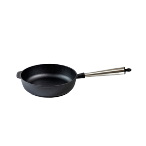 Traktørpanne i støpejern diameter 25 cm med stålhåndtak v:333777