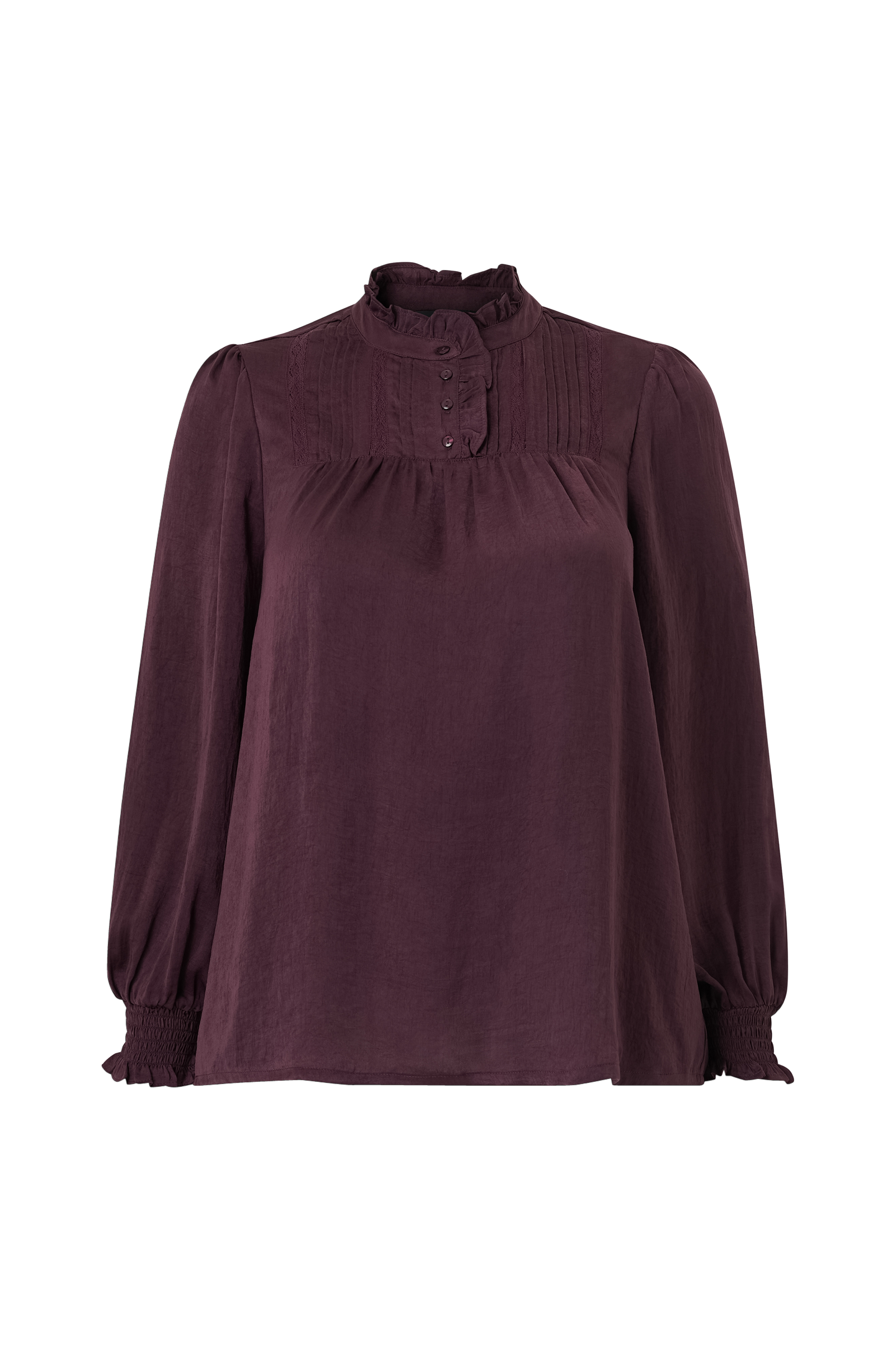 Bluse med volanger v:5061918