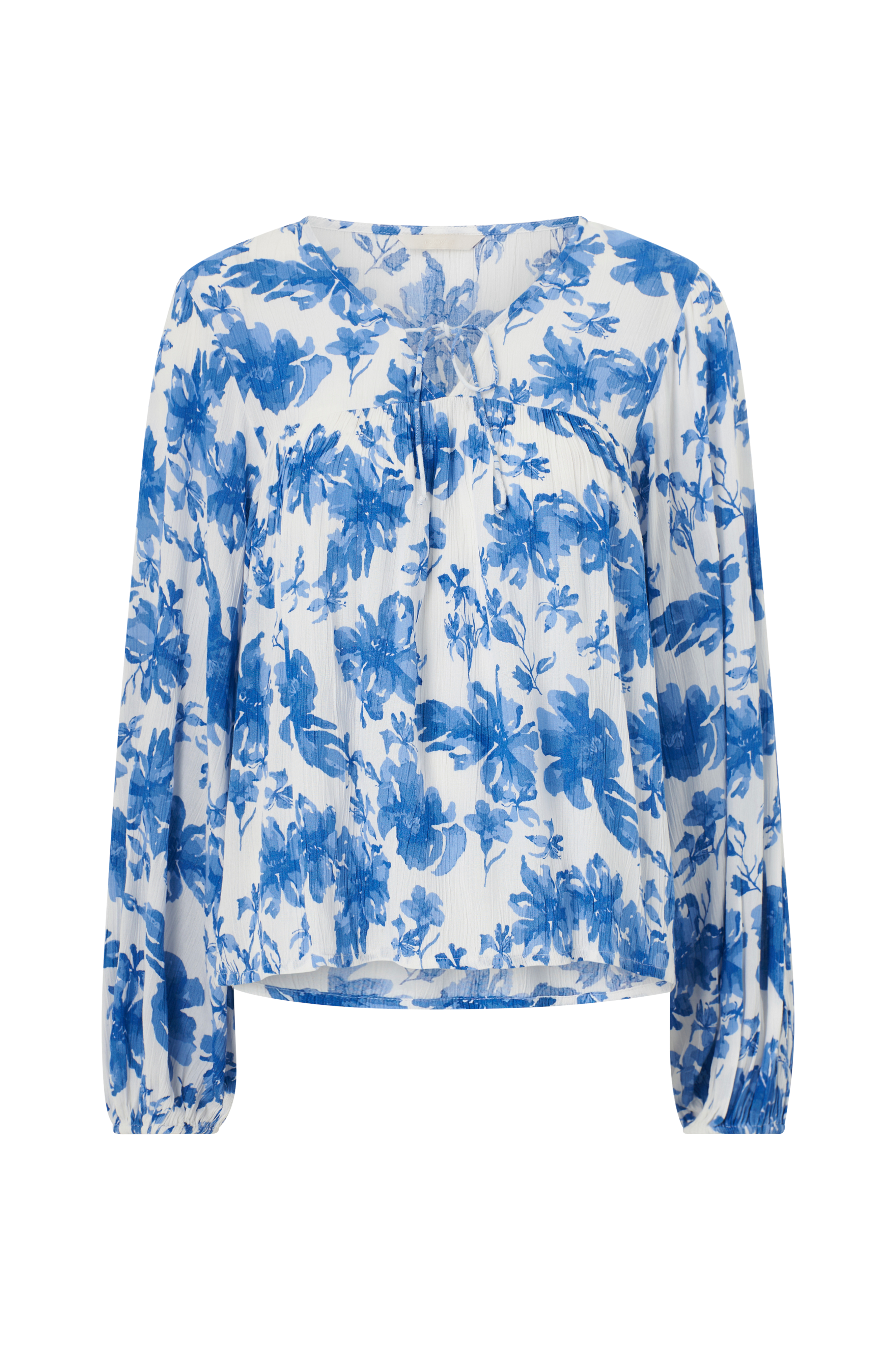 Bluse i krøllete viskose v:3037235