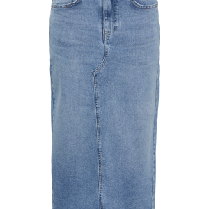 Denim skjørt pcBella MW Long Denim Skirt v:4002474 Denim skjørt pcBella MW Long Denim Skirt v:4002474