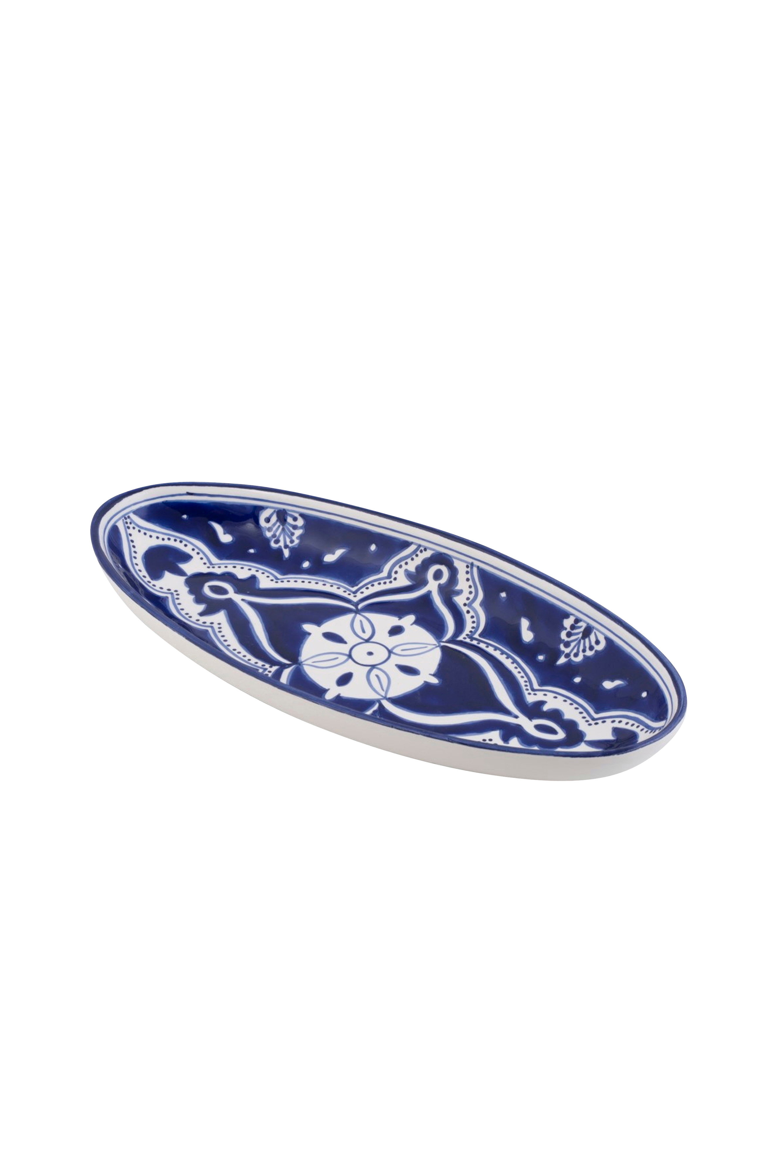 Ovalt fat Blue Fond 40 cm v:7537794