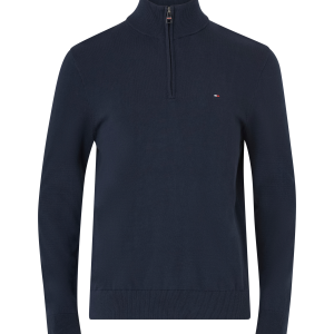 Genser Essential Cotton Zip Mock v:388821