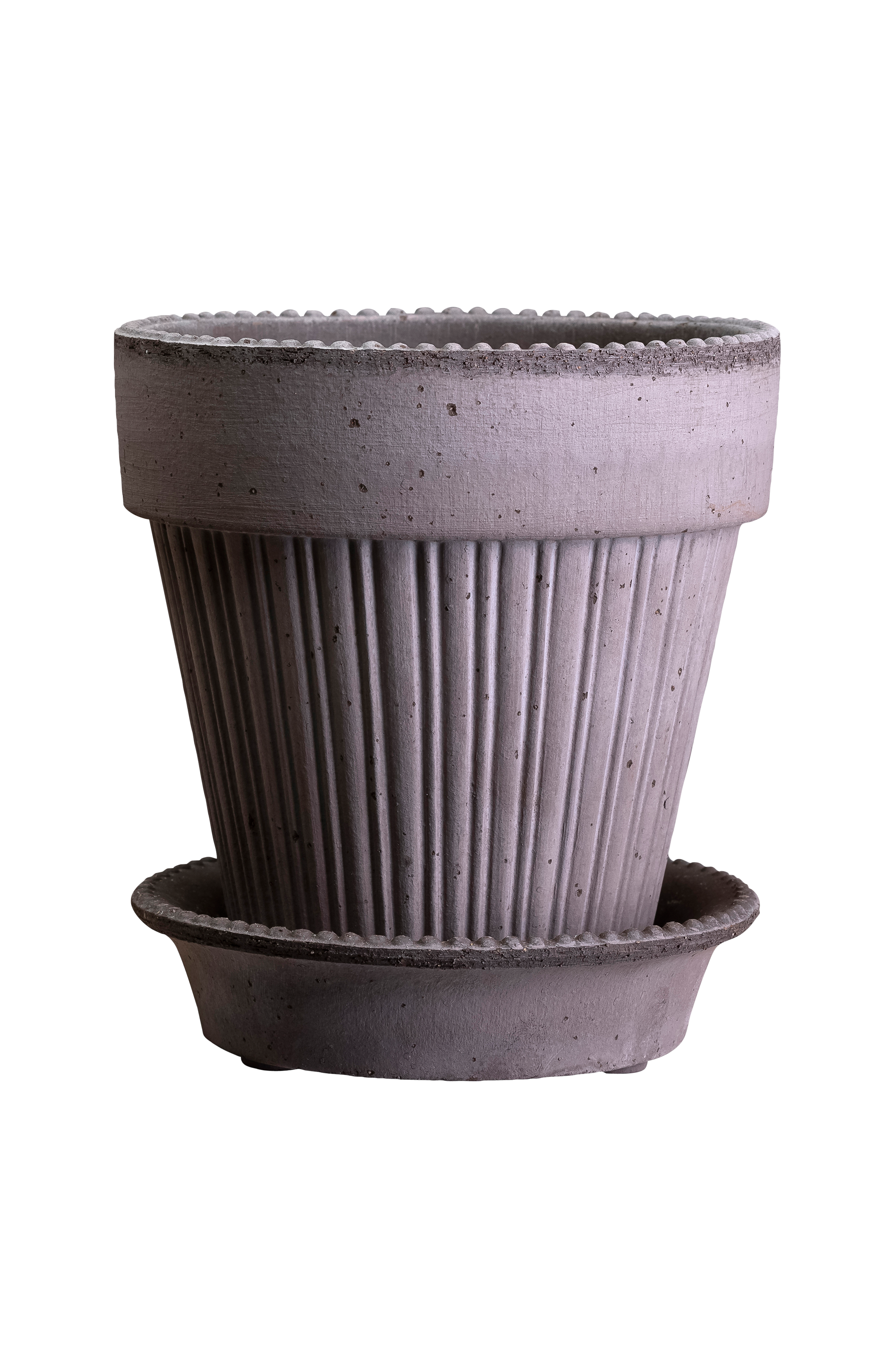 Potte med fat Simona RAW, diameter 16 cm v:8644056