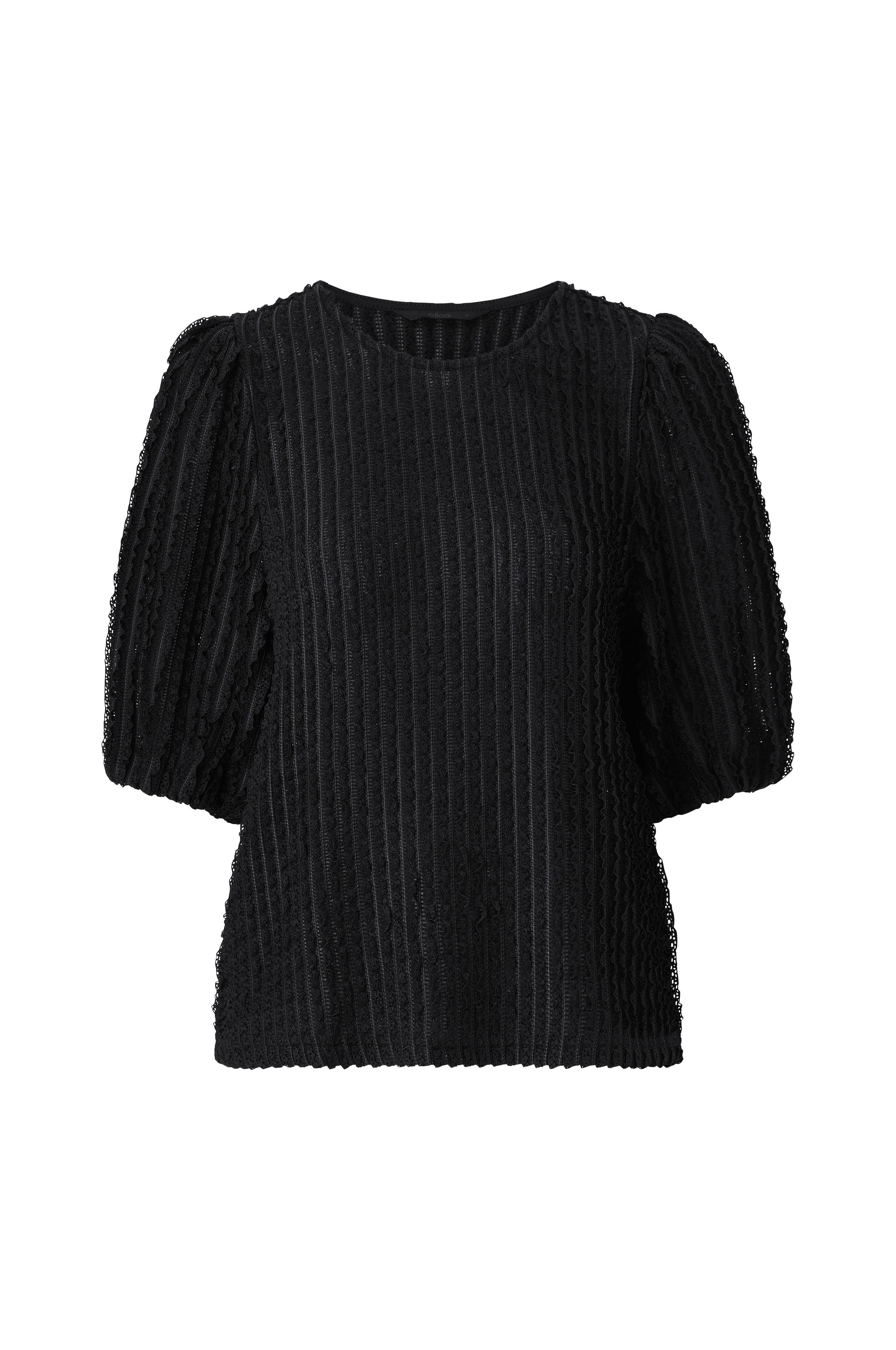 Trikotbluse med struktur v:5402238