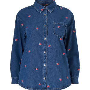Denimskjorte jEva L/S Embroidery v:2932080 Denimskjorte jEva L/S Embroidery v:2932080