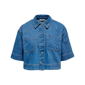 Denimskjorte onlCleo Life SS Crop v:8286736