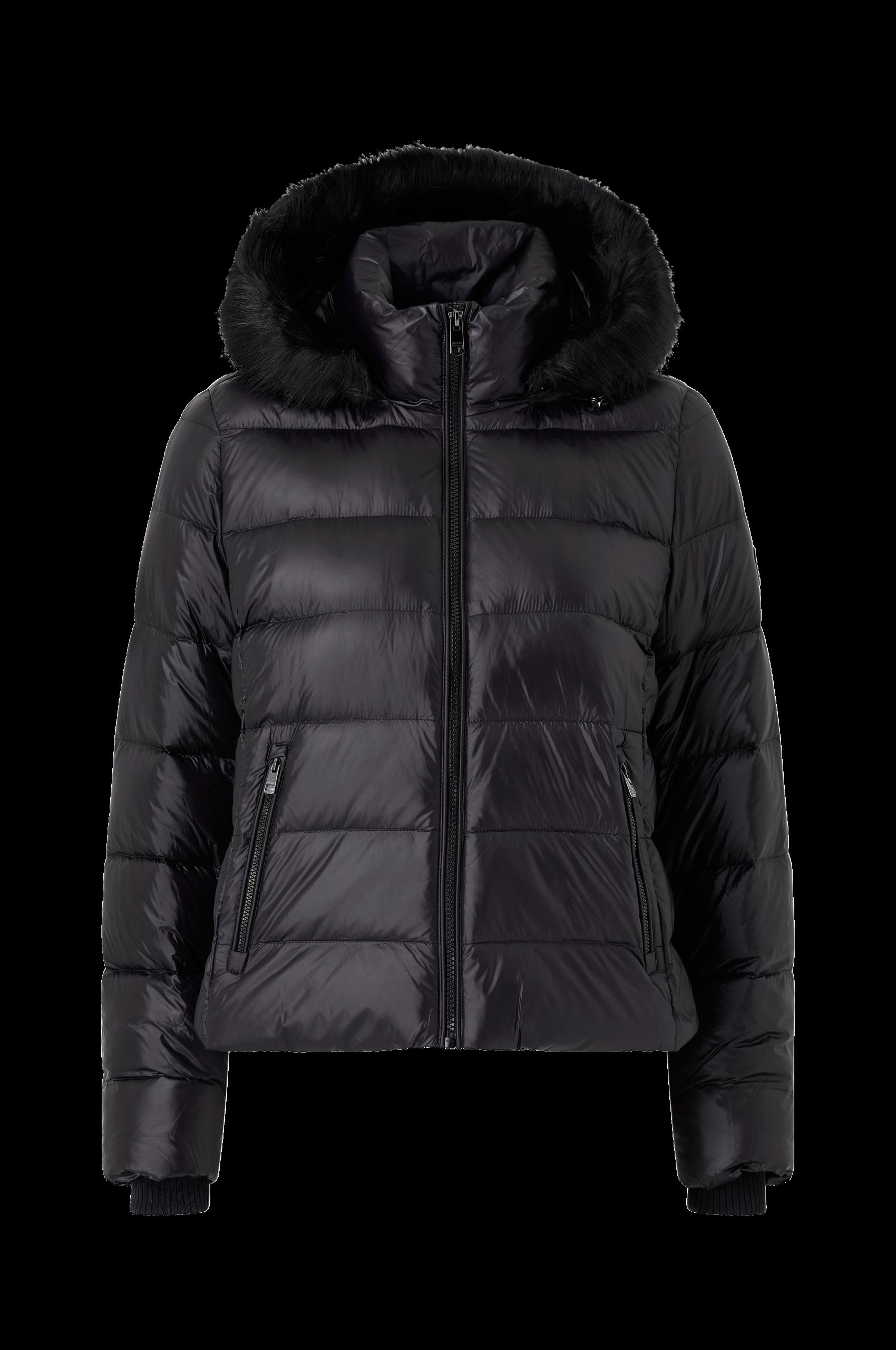 Dun jakke Gloss HW Down Slim Jacket W Fur v:5568002