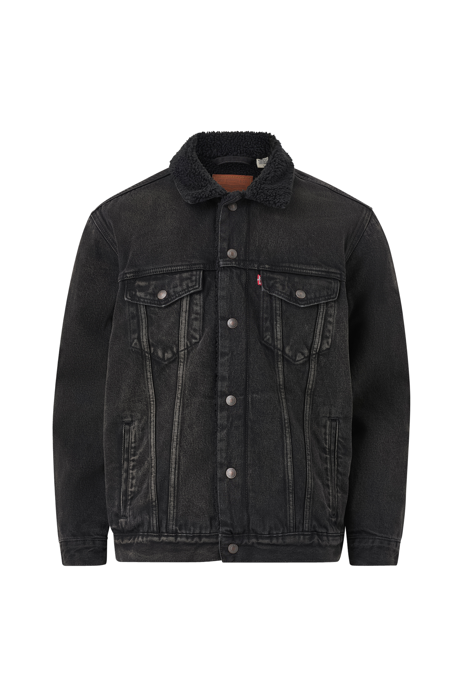 Denim jakke Relaxed Fit Sherpa Trucker v:5806334