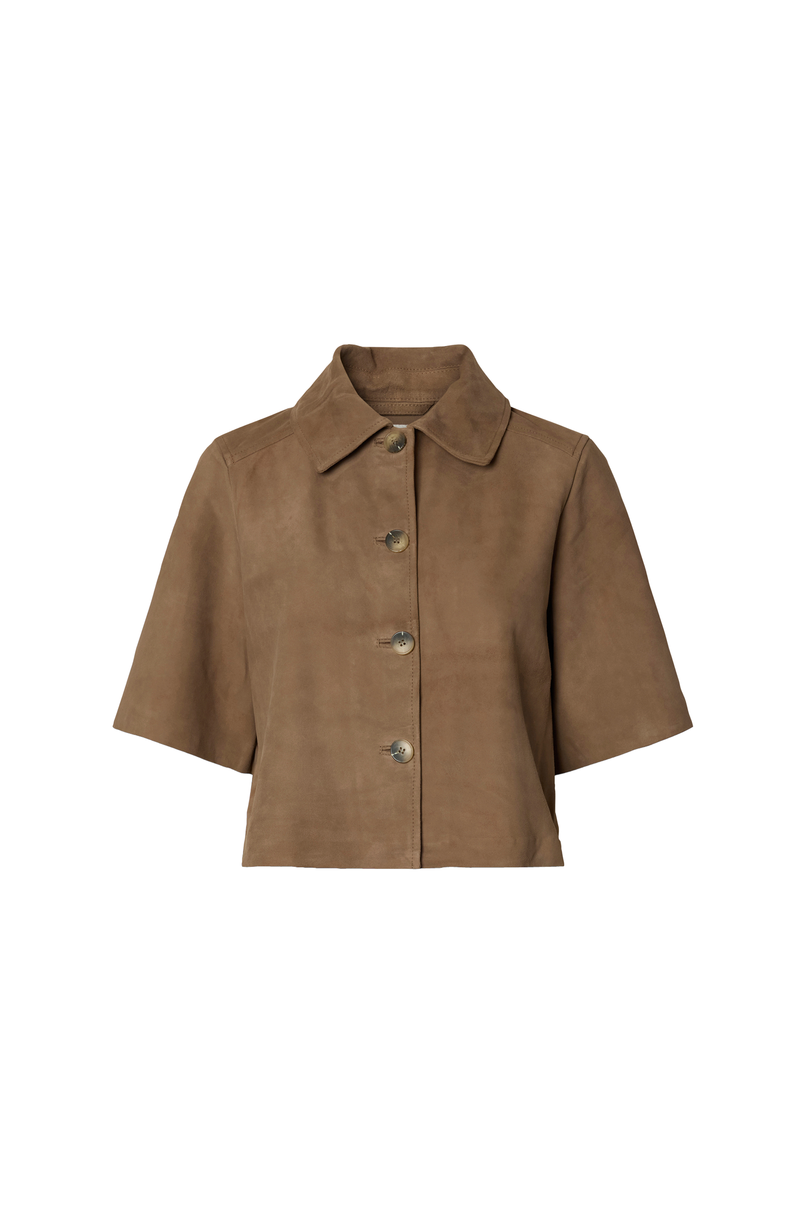 Semsket skjorte slfSuri SS Suede v:9421308