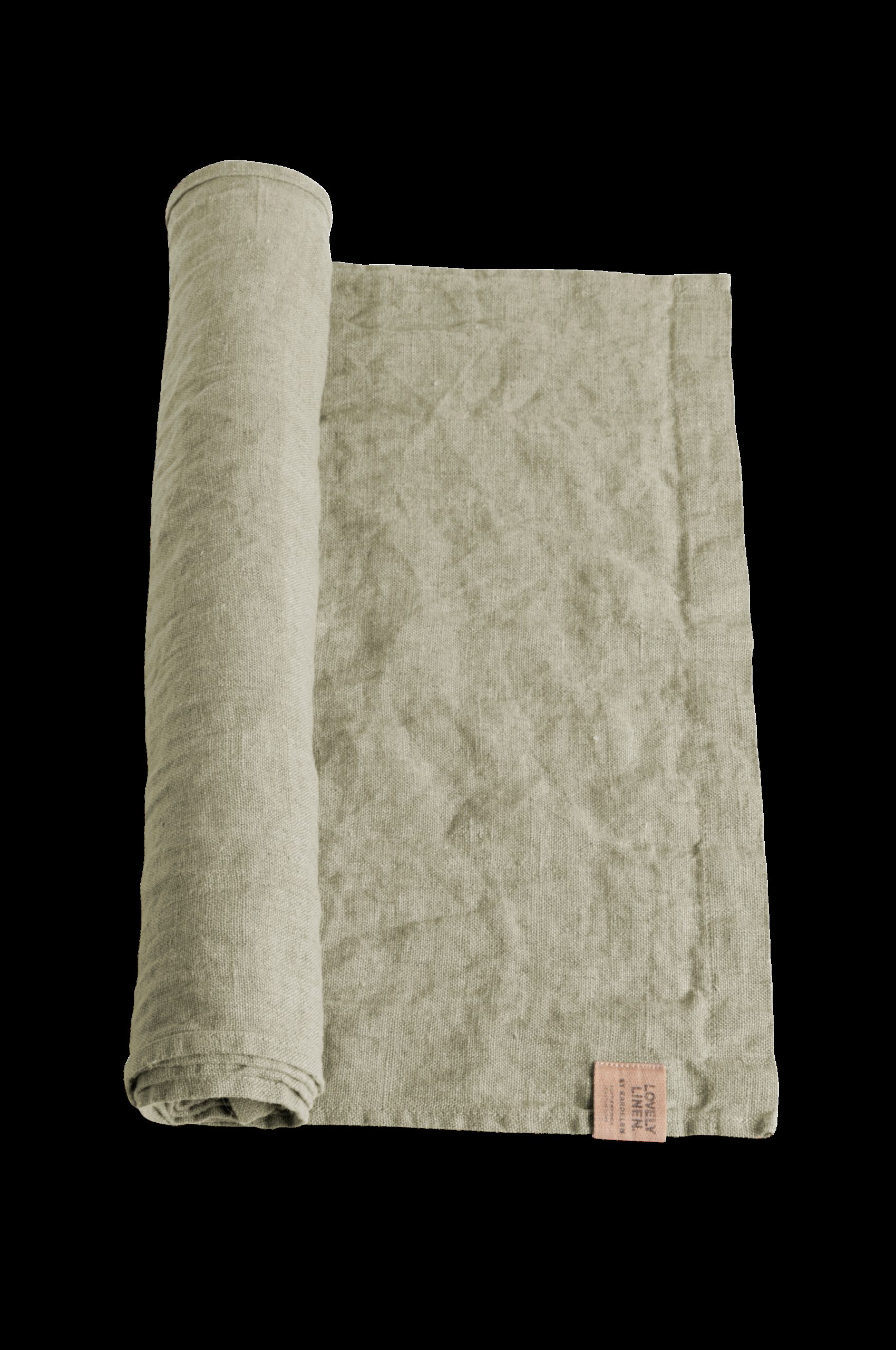 Bordløper « Lovely » i vasket lin v:6613719