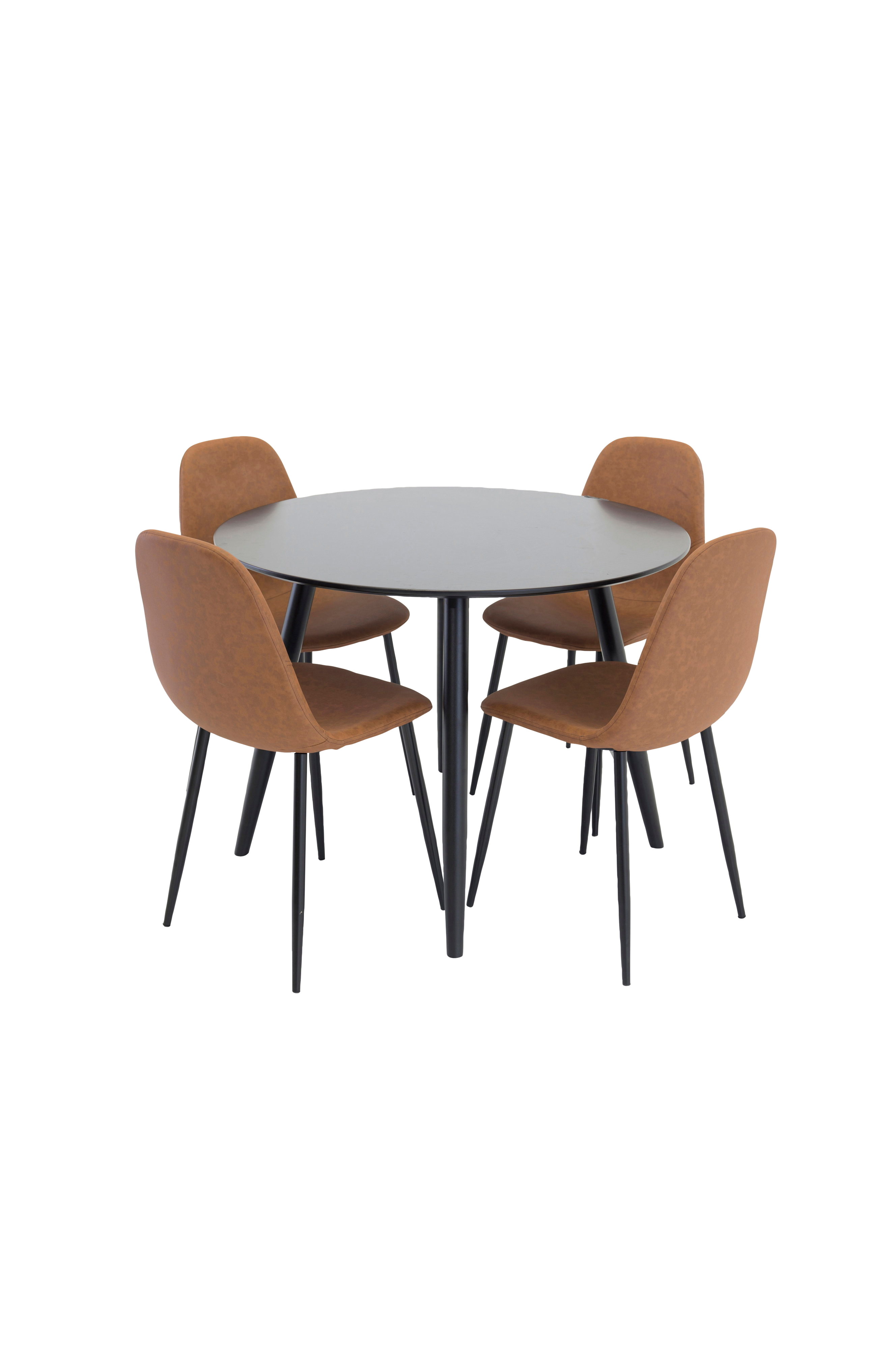 Spisebordssett Plaza med stoler Polar v:2703248